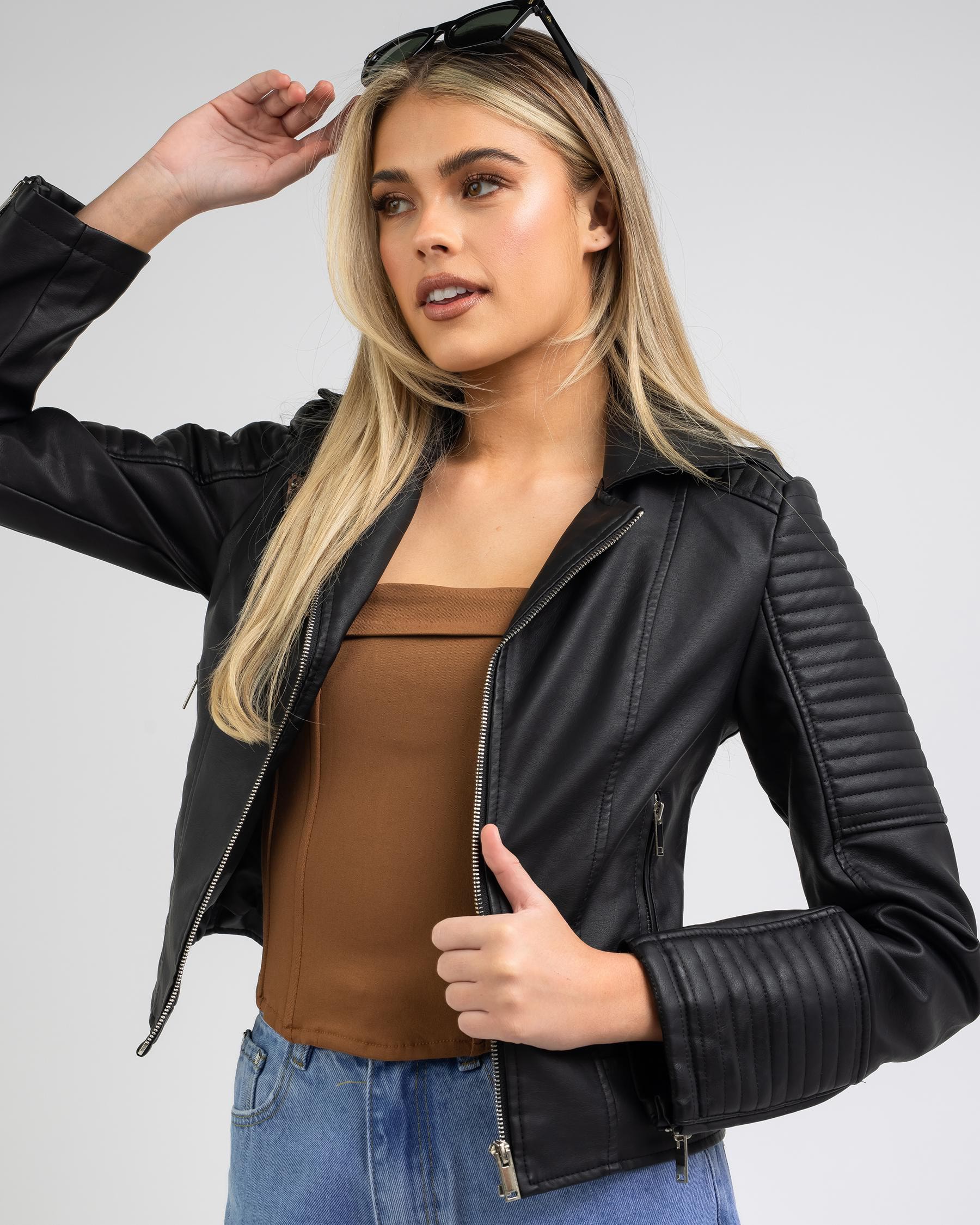 Shop Used Used Shae Jacket In Black - Fast Shipping & Easy Returns ...