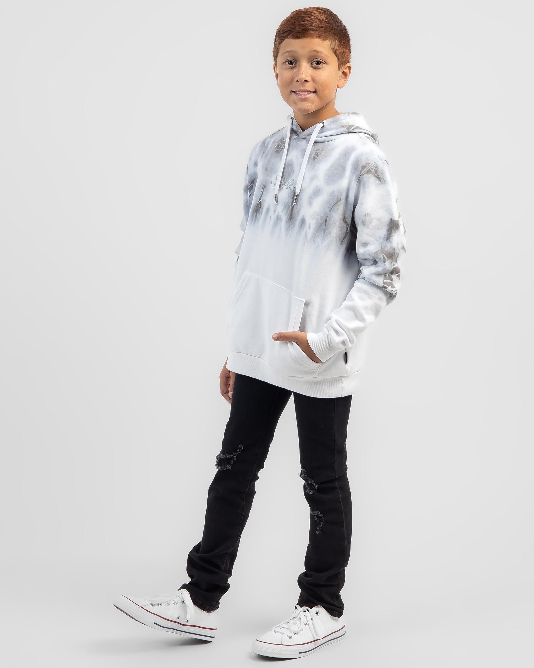 Shop Skylark Boys' Diffuse Hoodie In Light Grey - Fast Shipping & Easy ...