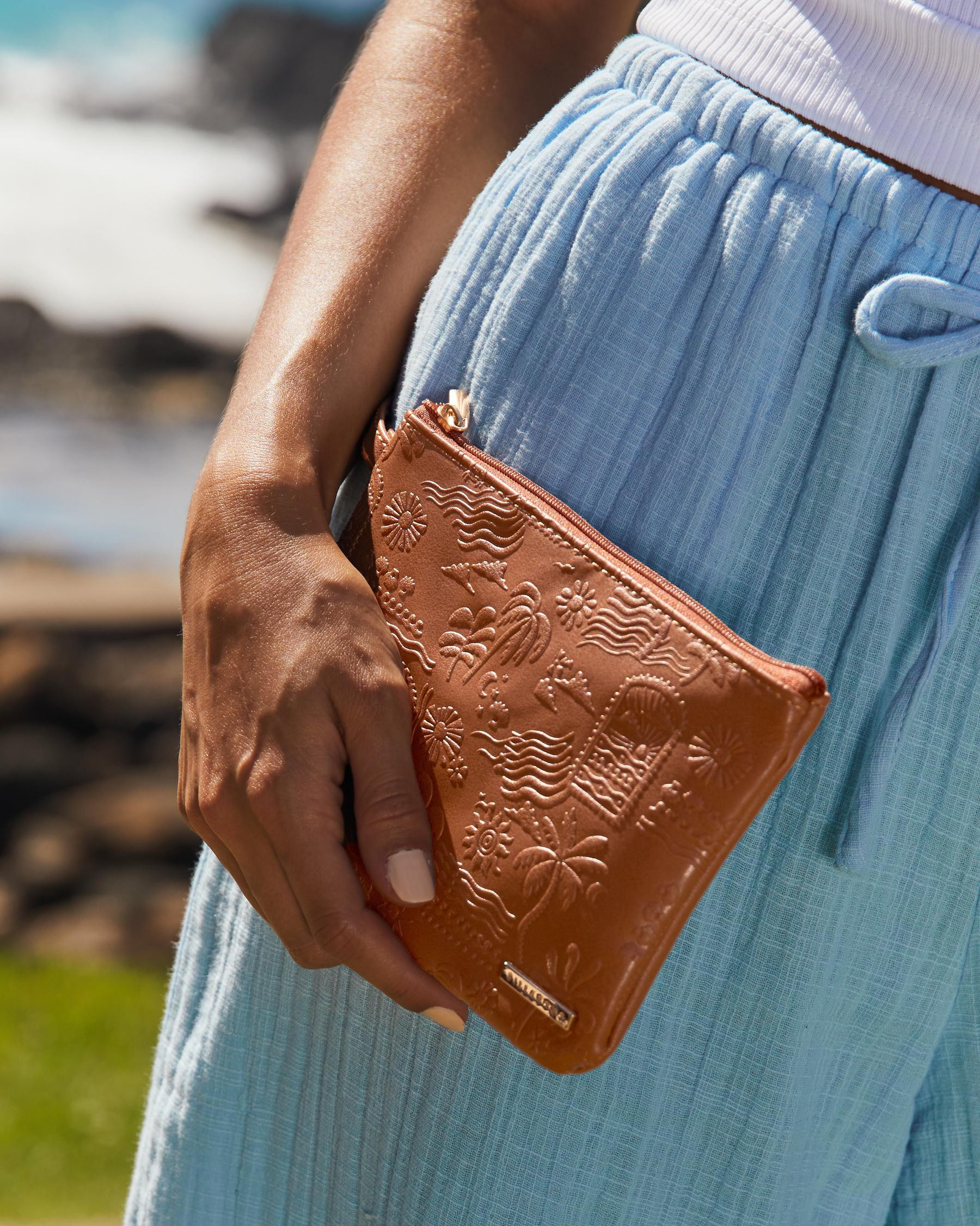 Shop Billabong Island Sun Coin Purse In Tan - Fast Shipping & Easy ...