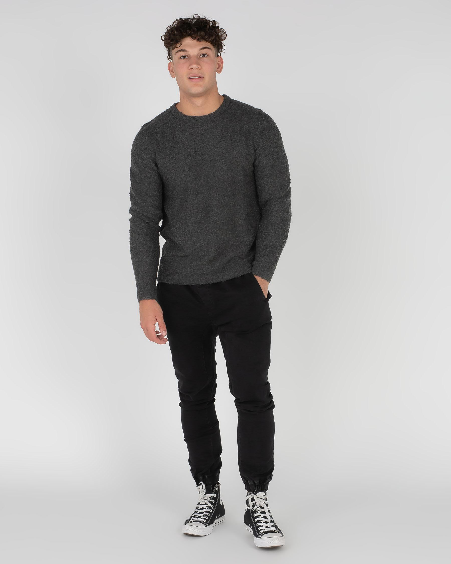 Shop Rusty Aspect Crew Neck Knit In Pavement - Fast Shipping & Easy ...