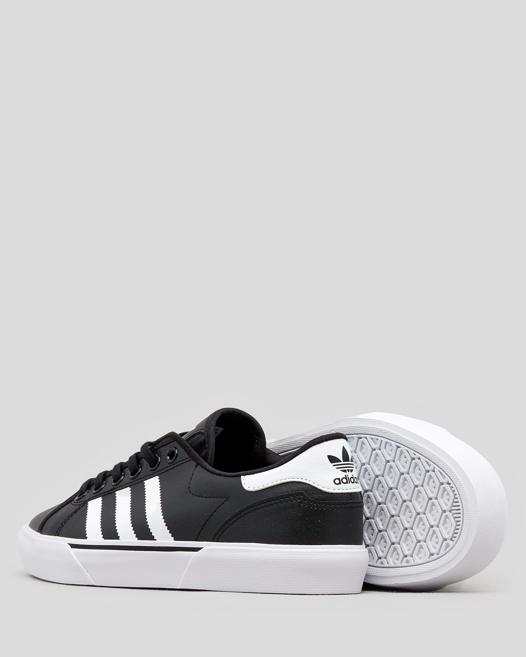 Shop adidas Womens Abaca Shoes In Black/white/white - Fast Shipping ...