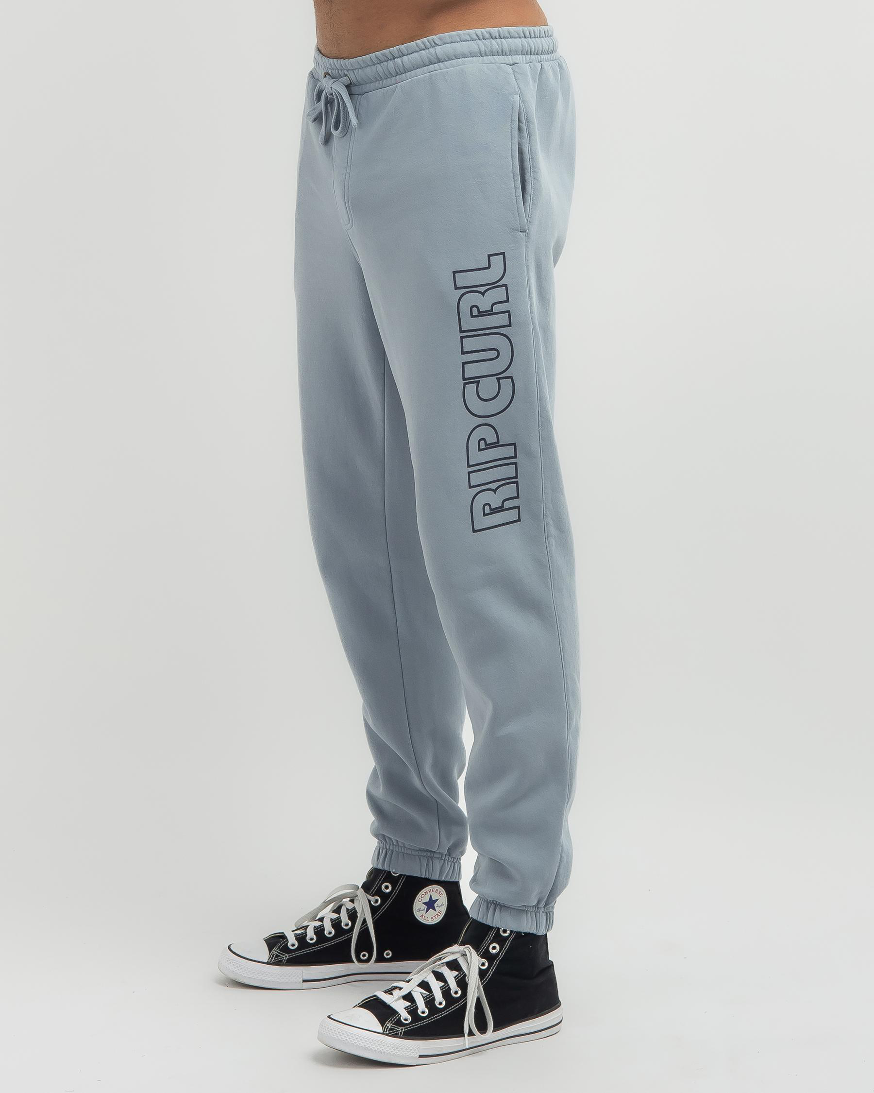 Shop Rip Curl Surf Revival Track Pants In Dusty Blue - Fast Shipping ...