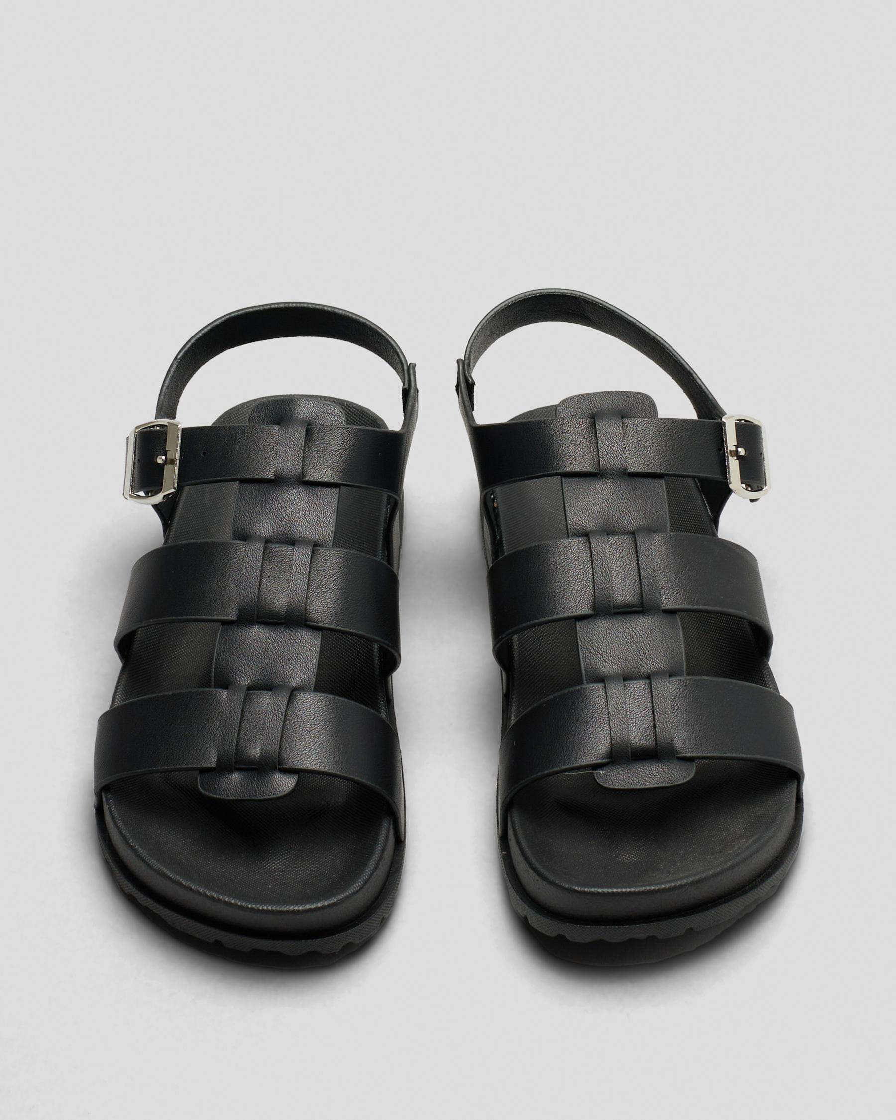 Shop Ava And Ever Girls' Josie Sandals In Black - Fast Shipping & Easy ...