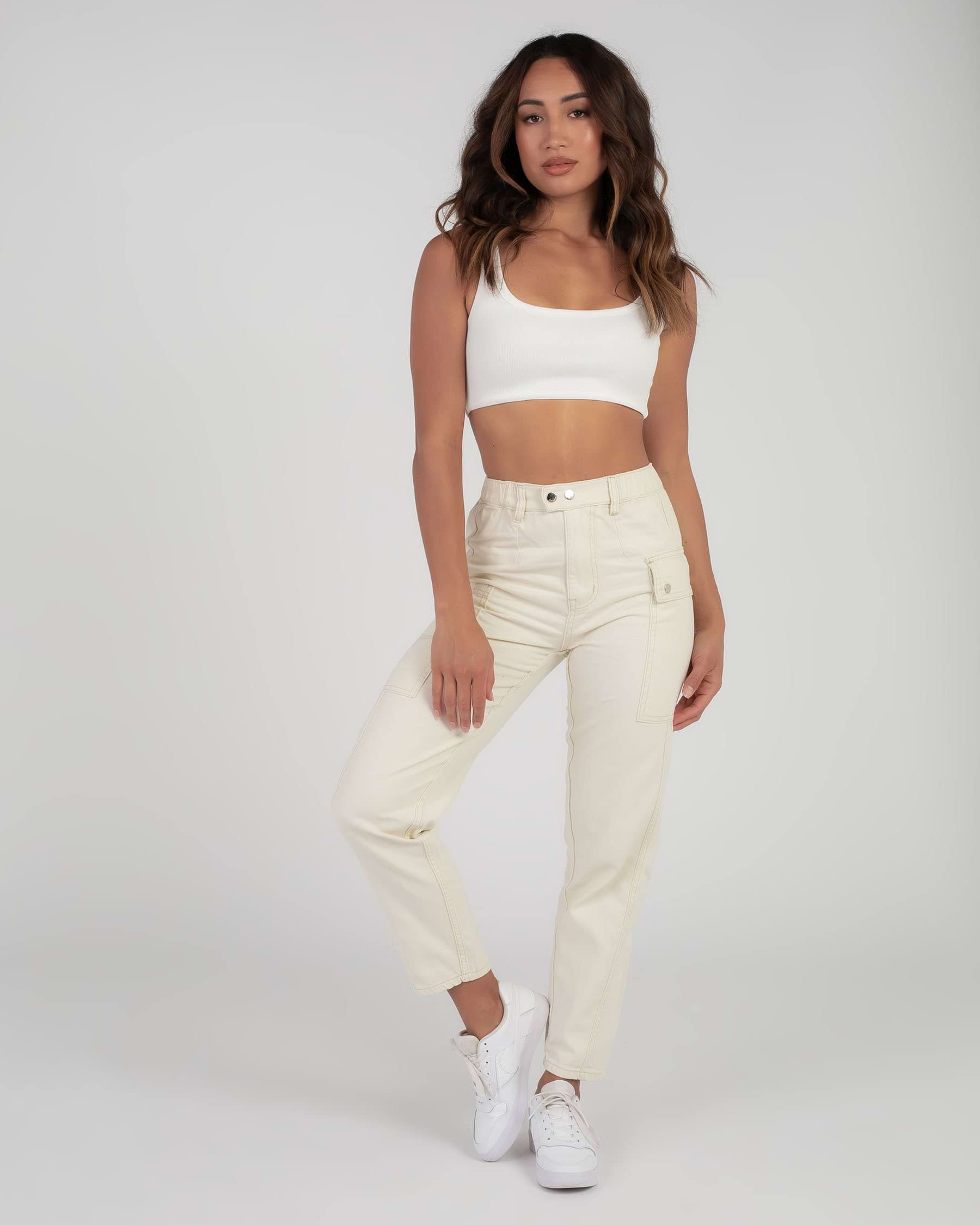 Ava And Ever Aaliyah Pants In Almond - Fast Shipping & Easy Returns ...