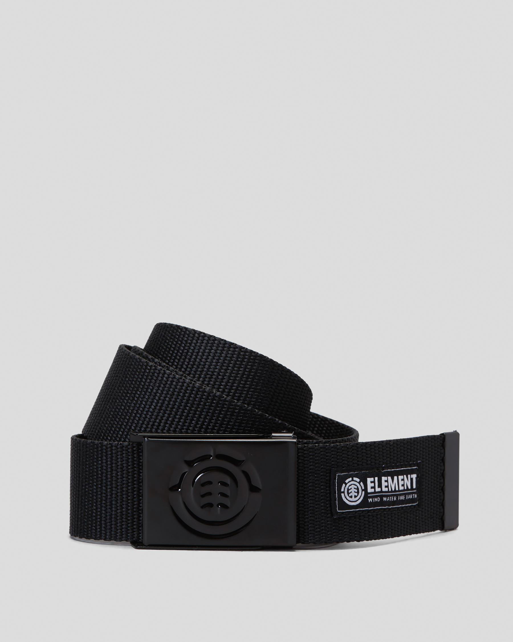 Shop Element Beyond Web Belt In All Black - Fast Shipping & Easy ...