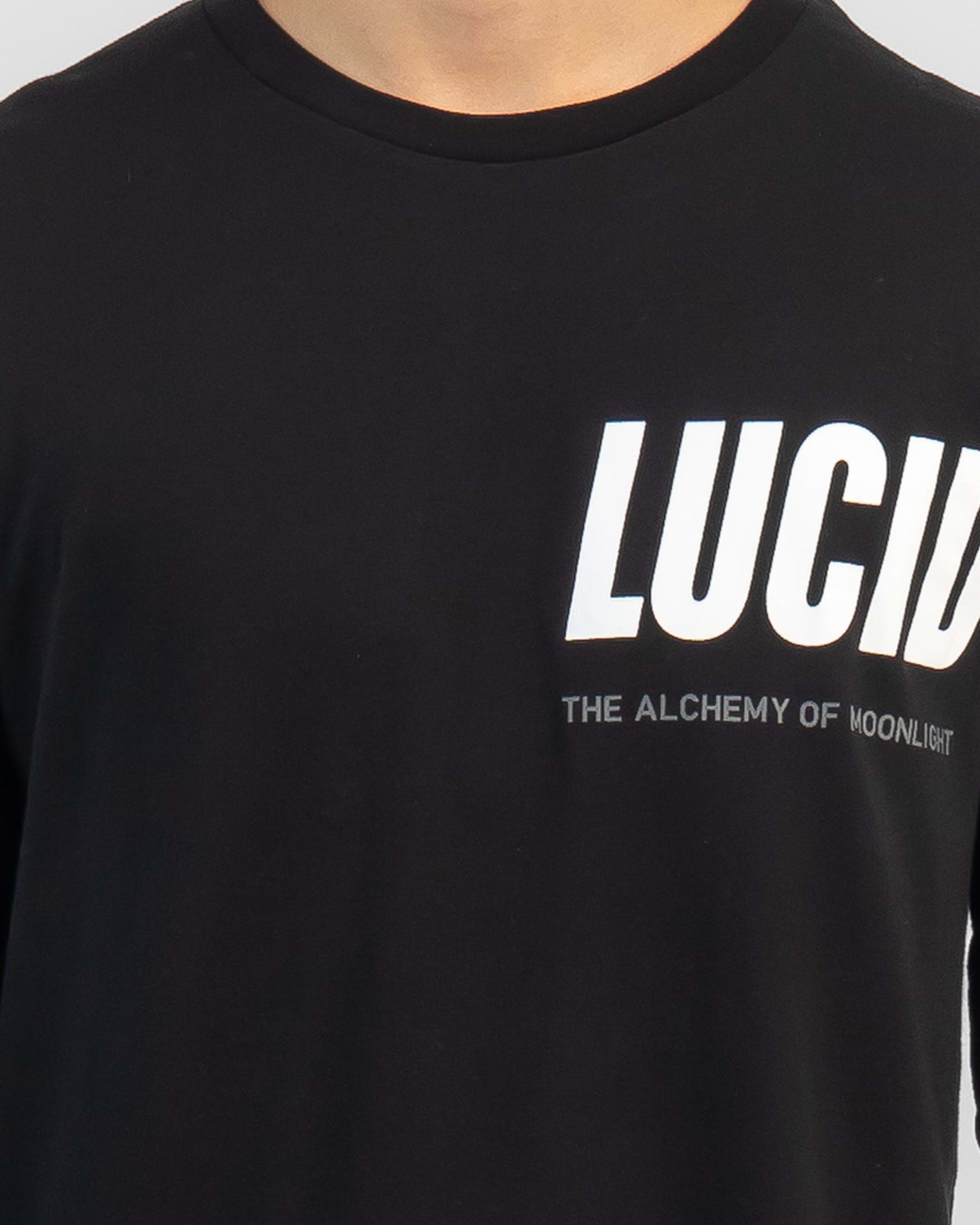 Shop Lucid Moonlight Long Sleeve T-Shirt In Black - Fast Shipping ...
