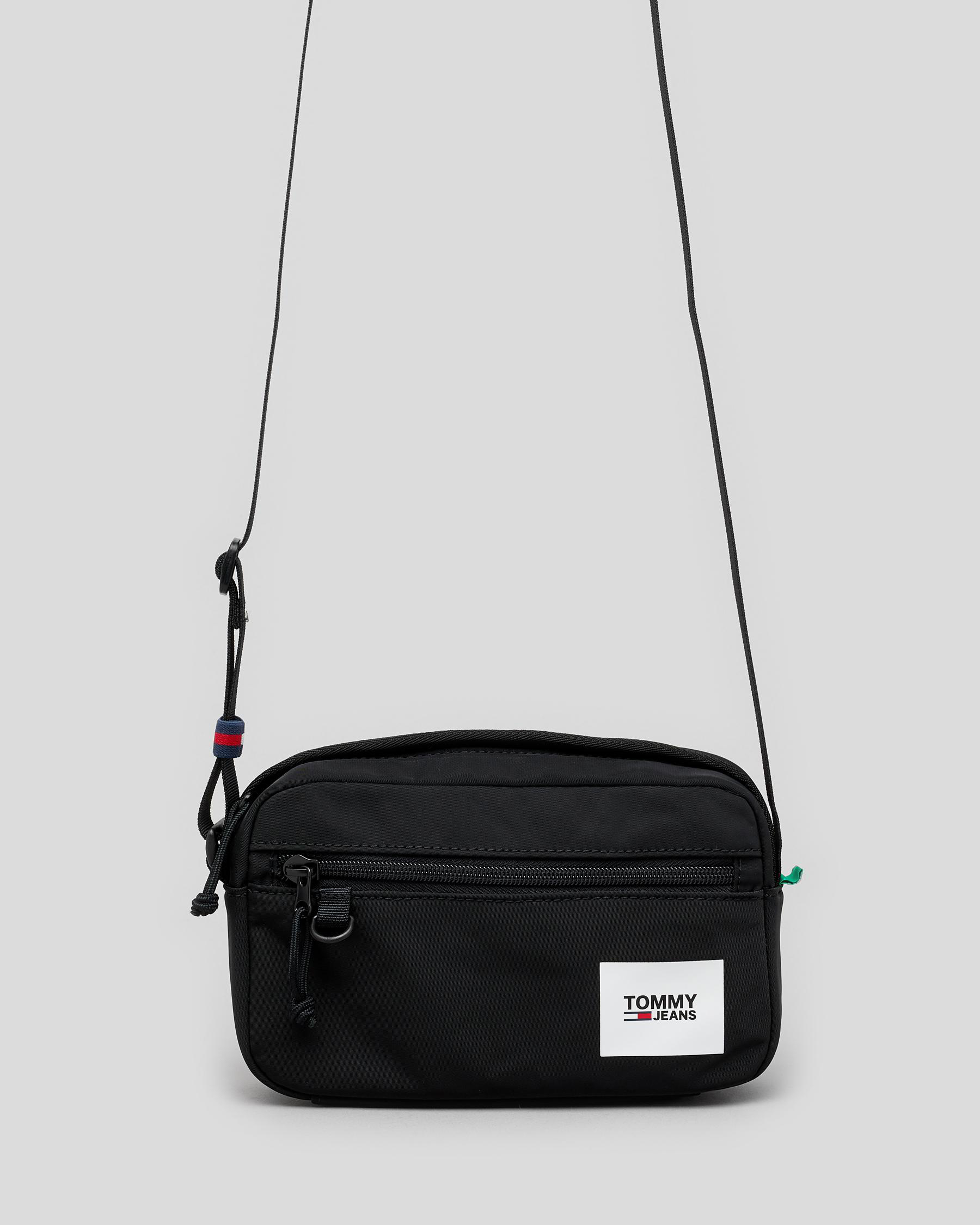 Shop Tommy Hilfiger TJM Urban Crossbody Bag In Black - Fast Shipping ...