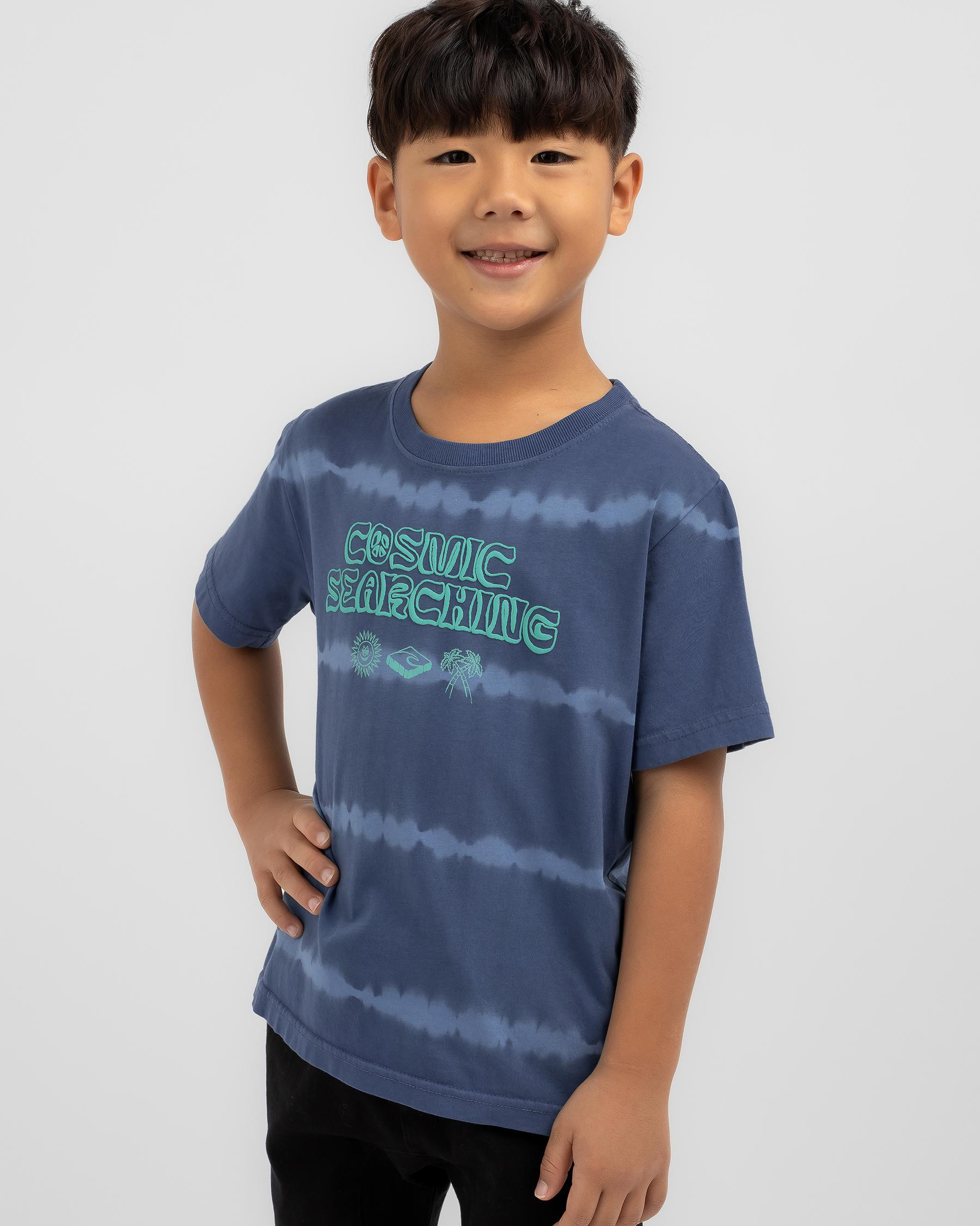 Rip Curl Toddlers' Mystic Waves Slogan T-Shirt In Vintage Navy - FREE ...