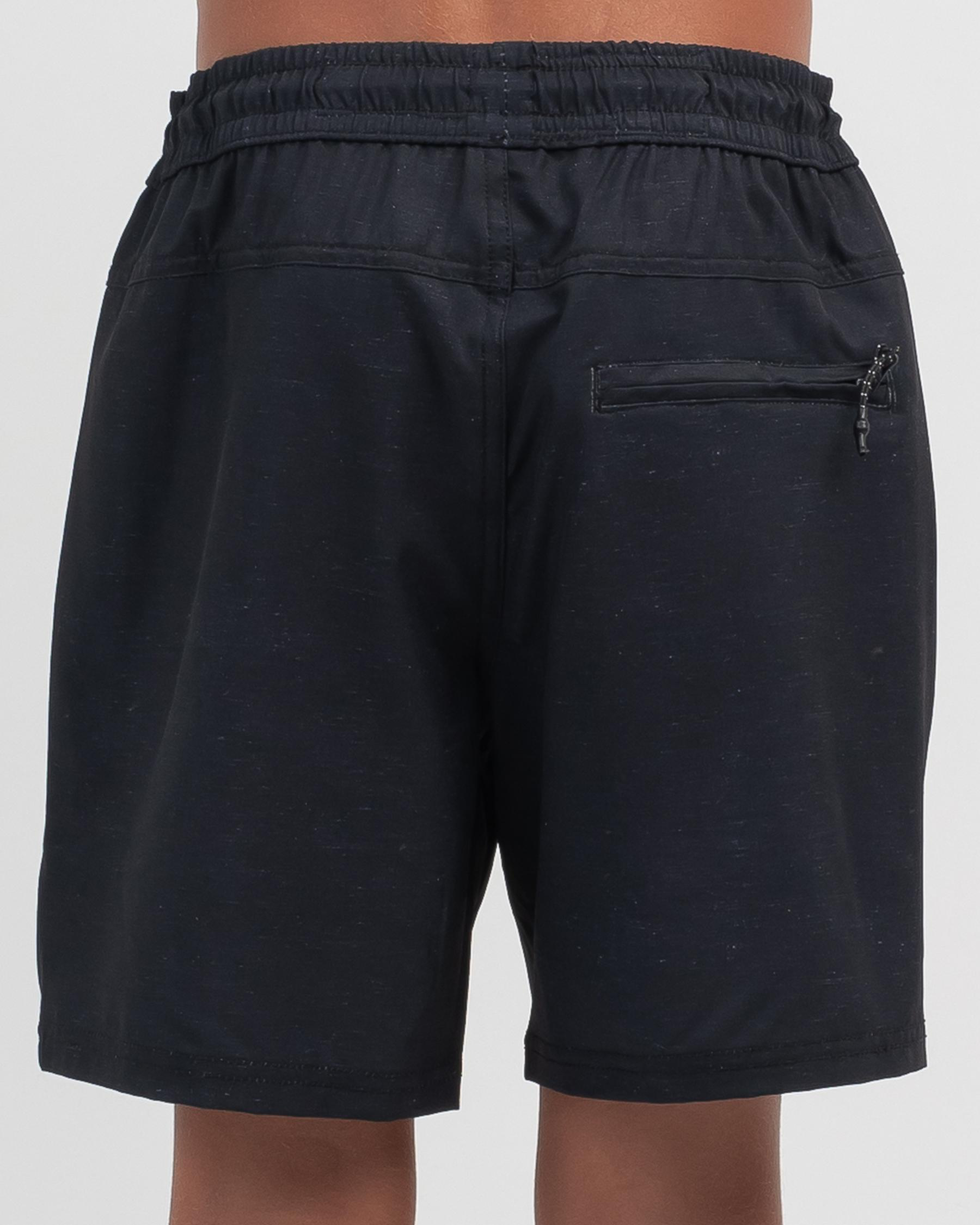 Shop Salty Life Boys' Informal Mully Shorts In Black - Fast Shipping ...