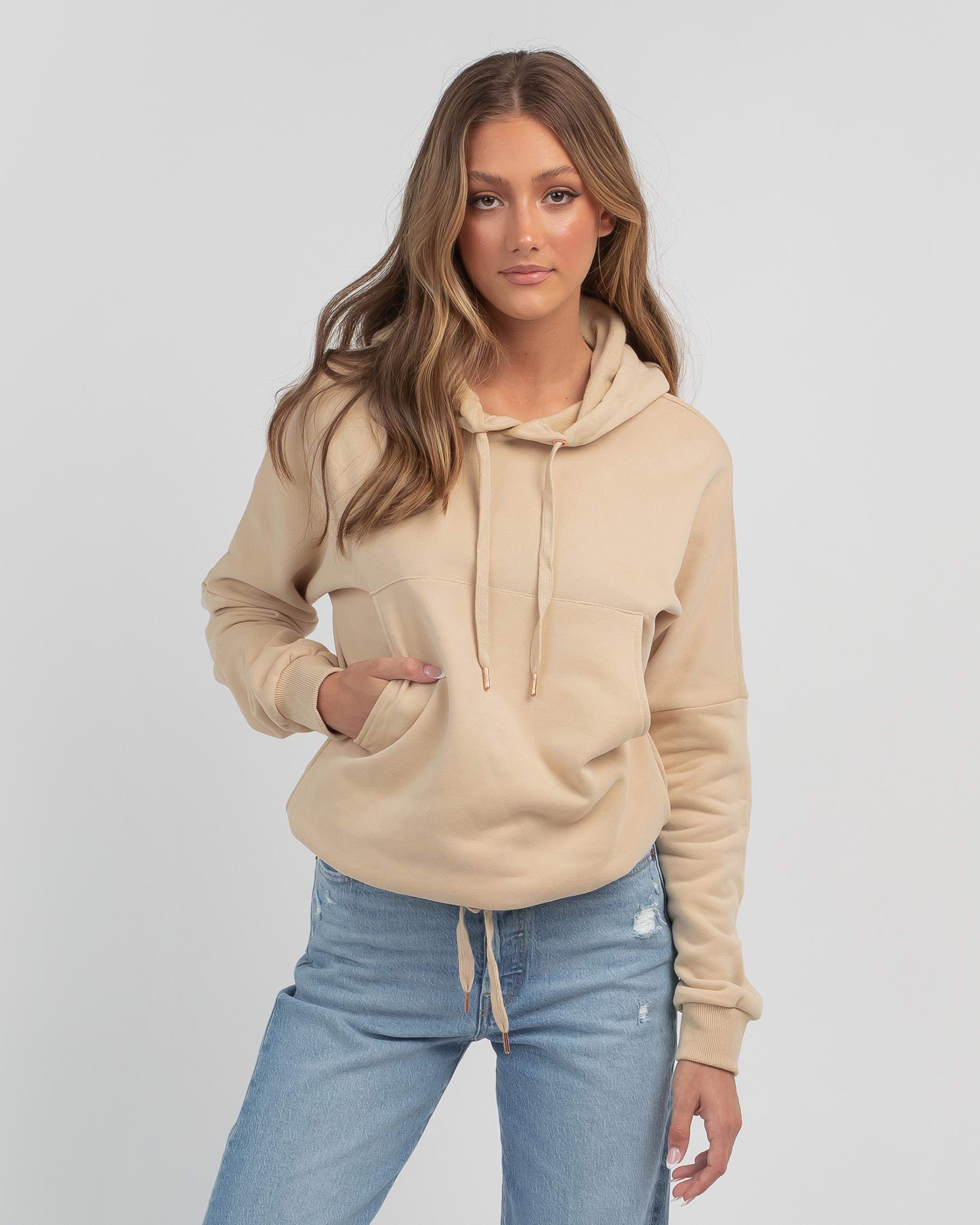 Shop Ava And Ever Verge Hoodie In Taupe - Fast Shipping & Easy Returns ...