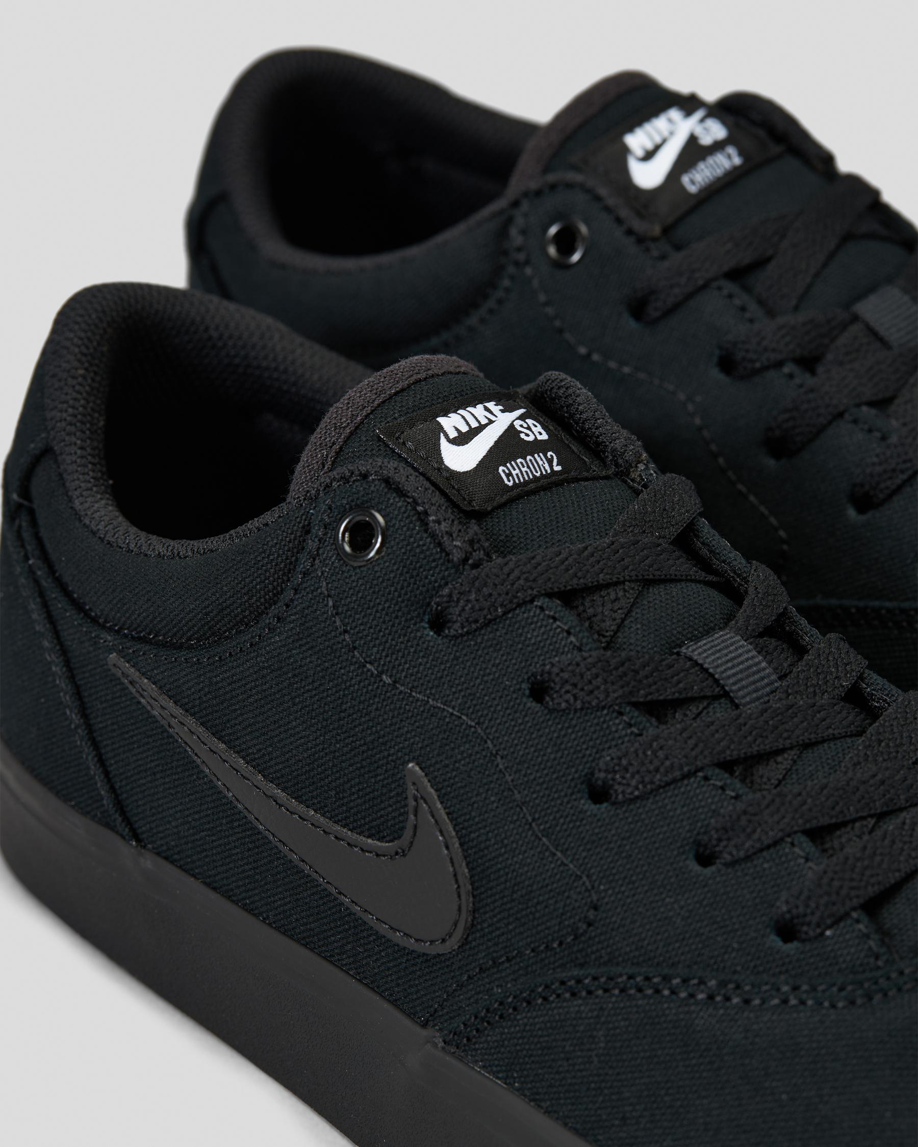Nike Chron 2 Shoes In Black/black-black | City Beach Australia