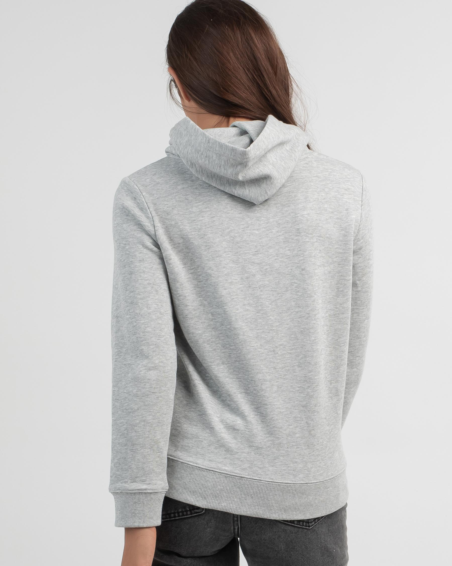 Calvin Klein Girls' Mixed Monogram Hoodie In Light Grey Heather - Fast ...