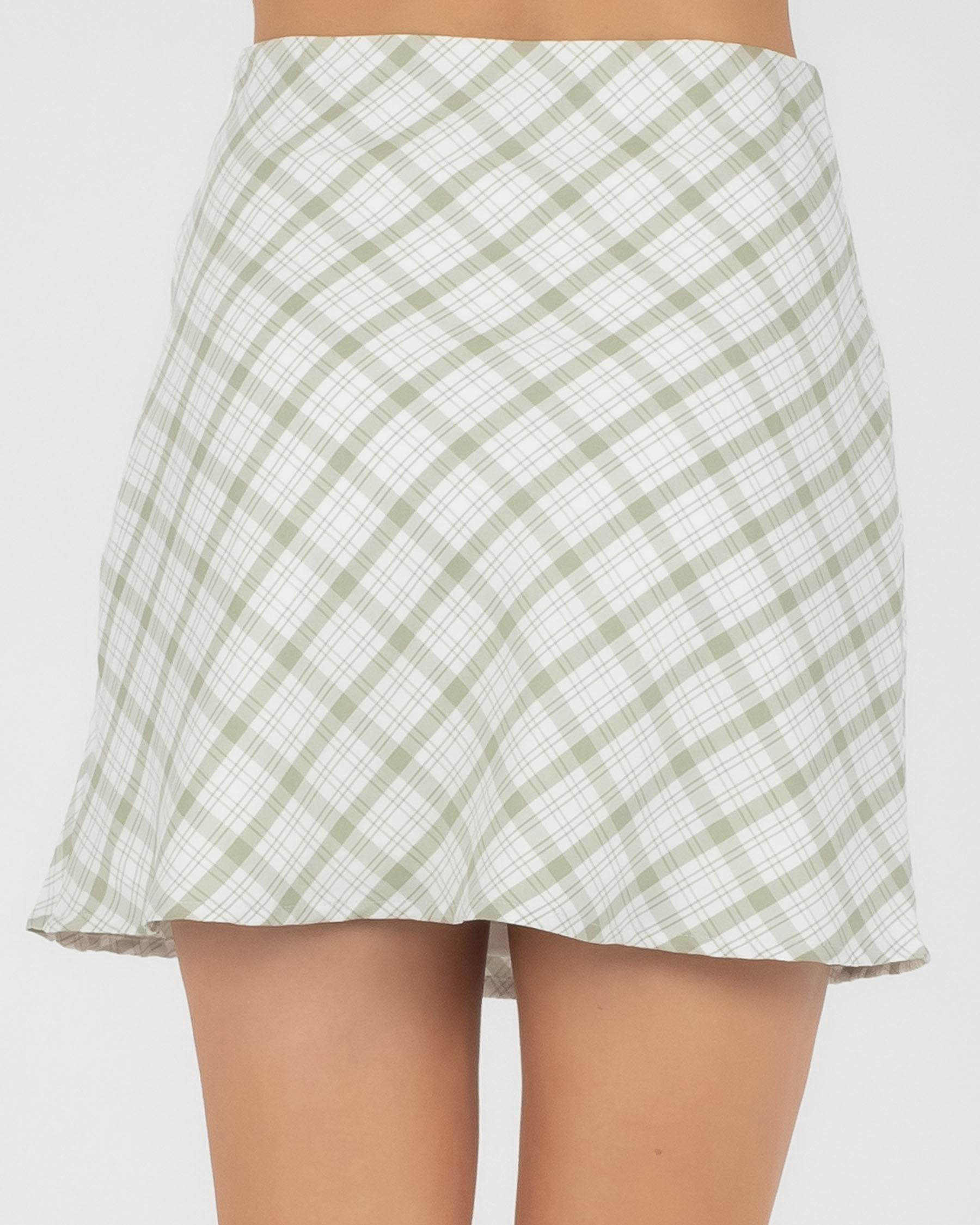 Ava And Ever Reid Skirt In Green - Fast Shipping & Easy Returns - City ...