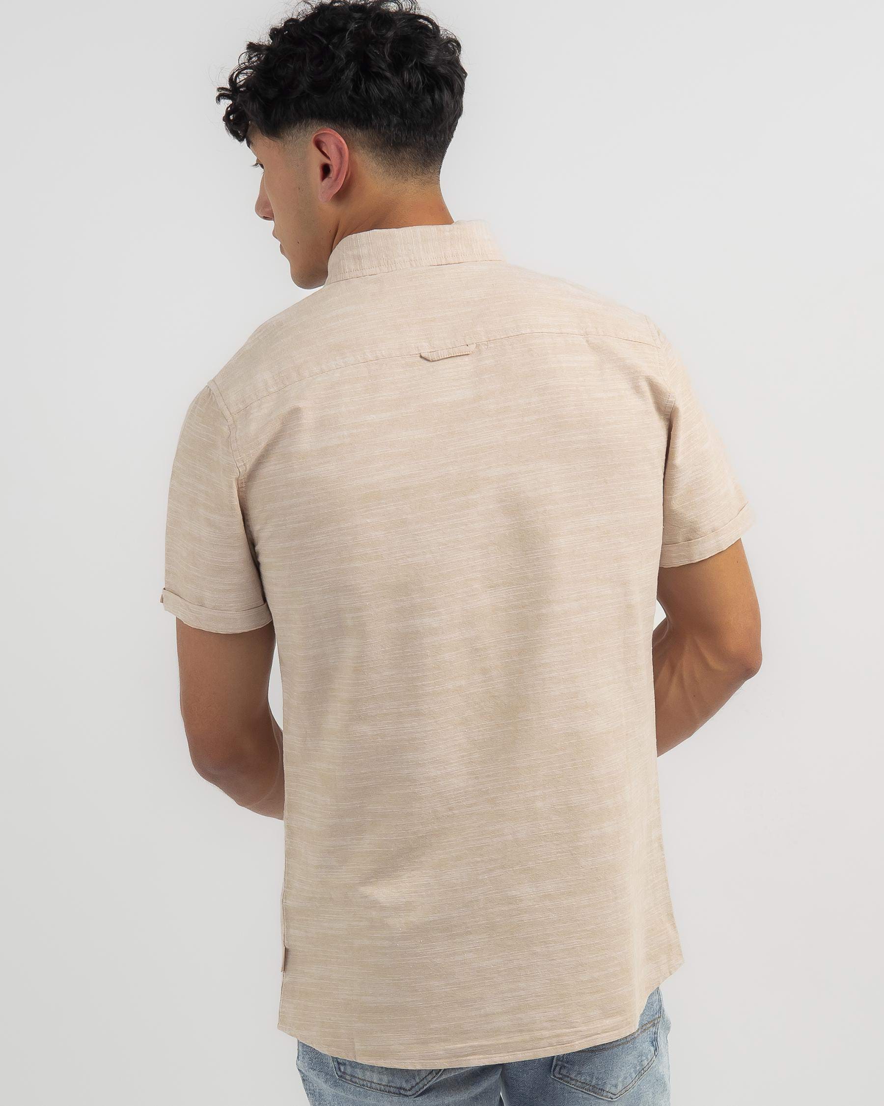 Shop Lucid Virtuous Short Sleeve Shirt In Tan - Fast Shipping & Easy ...