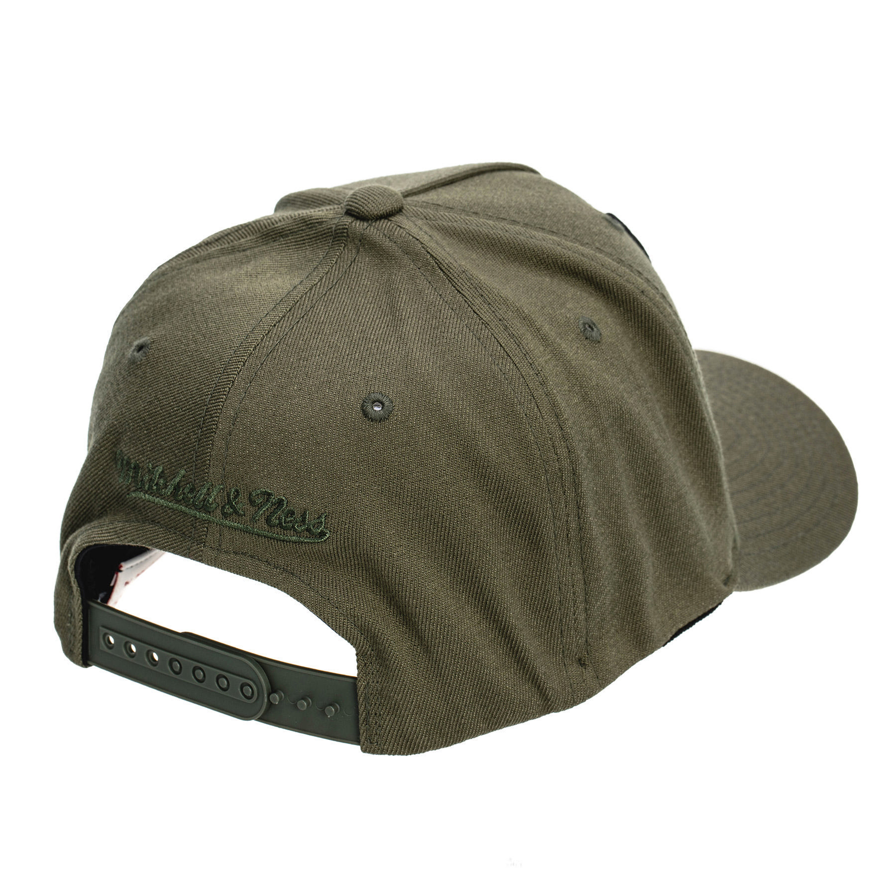 Shop Mitchell & Ness 110 Bulls Cap In Olive - Fast Shipping & Easy ...