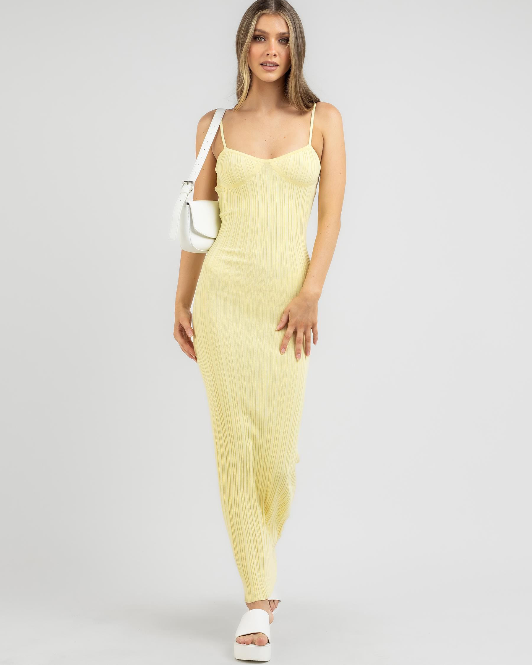 Shop Ava And Ever Jemma Maxi Dress In Yellow - Fast Shipping & Easy ...