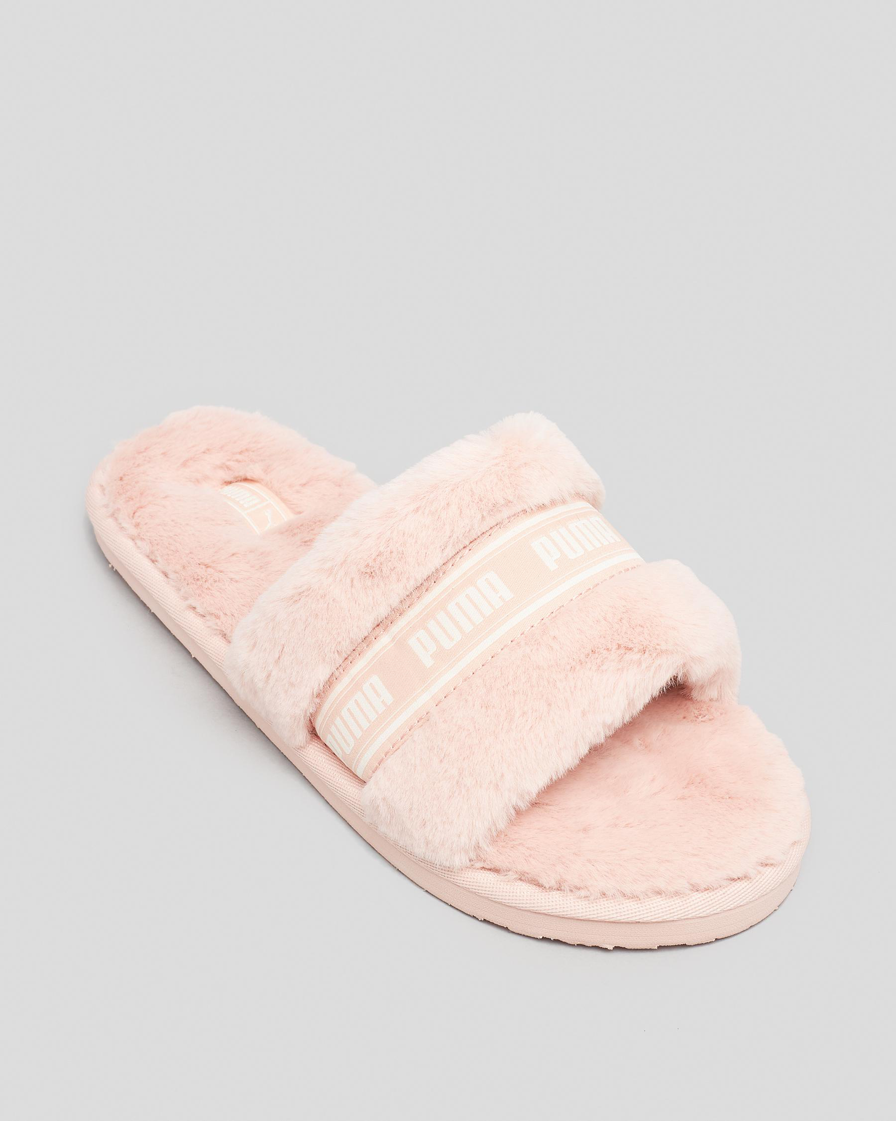 Shop Puma Fluff Slide Sandals In Rose Quartz Fast Shipping Easy Returns City Beach Australia