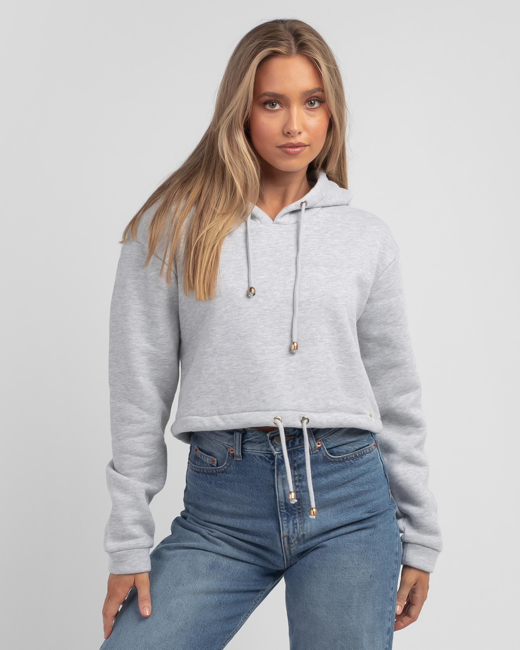 Shop Ava And Ever Malia Hoodie In Grey - Fast Shipping & Easy Returns ...