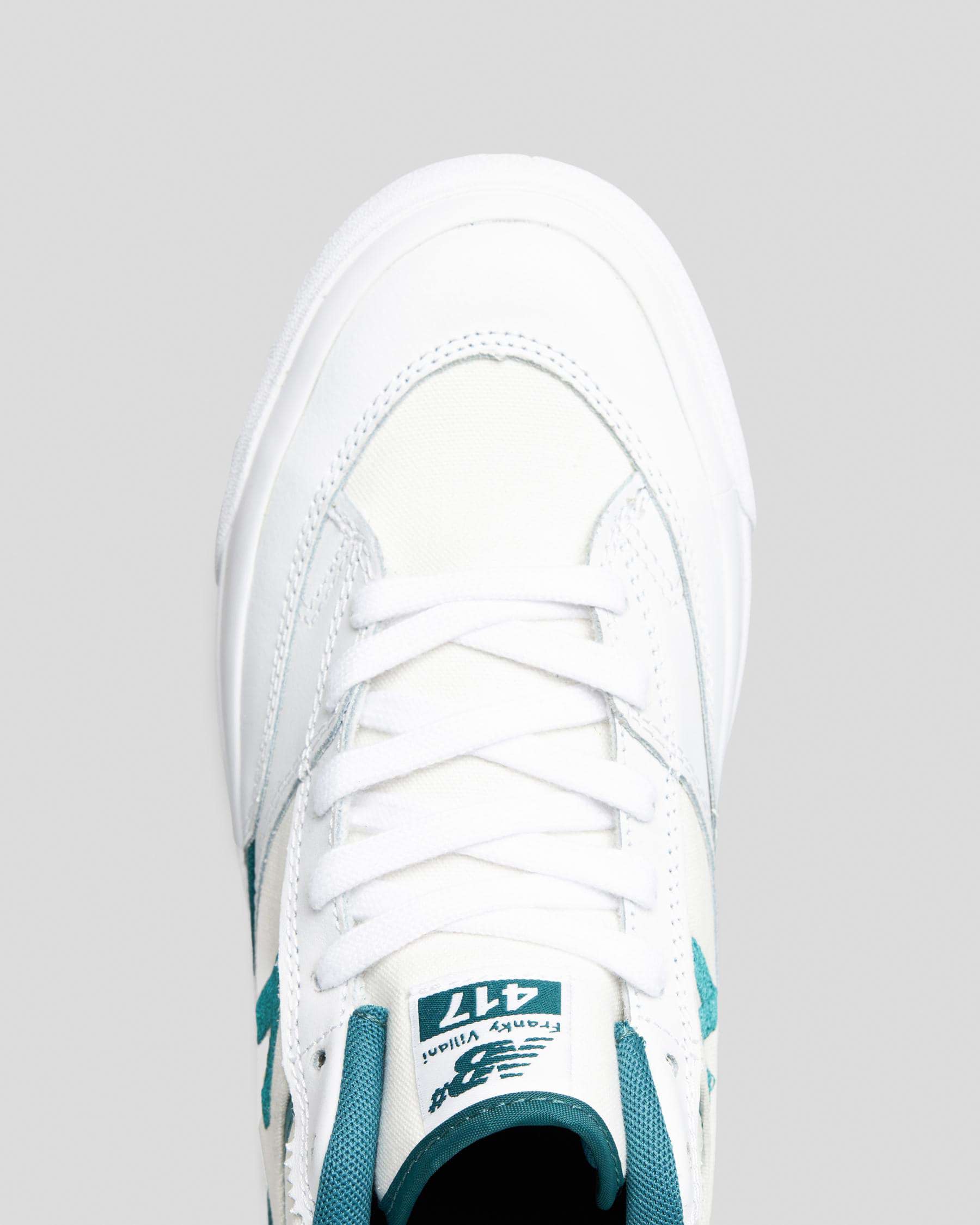 Shop New Balance Womens 417 Shoes In White/vintage Teal - Fast Shipping ...