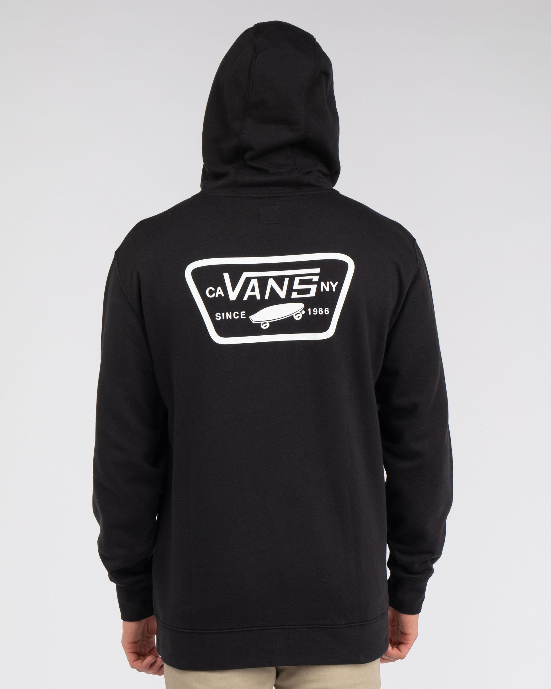 Vans Full Patched Pull Over 2 Hoodie In Black - Fast Shipping & Easy ...