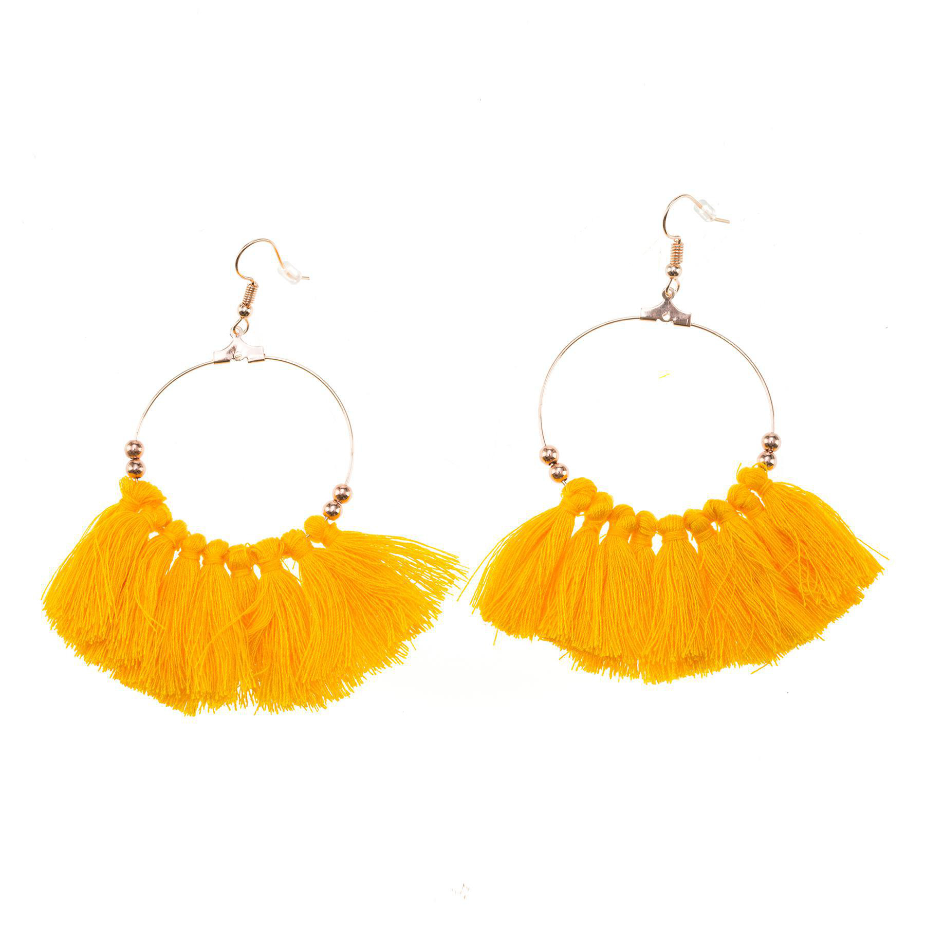 Shop Karyn In LA Jessica Fringe Earrings In Golden - Fast Shipping ...