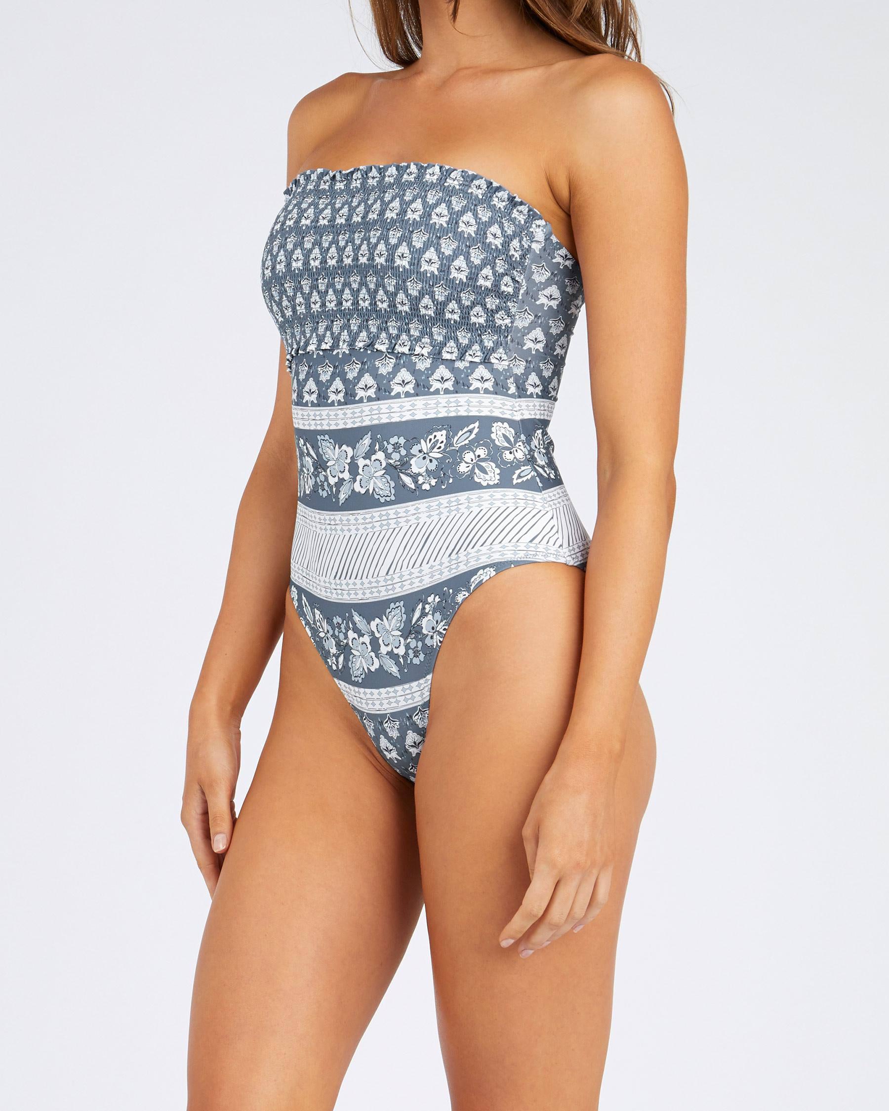 Shop Rip Curl Navy Beach One Piece Swimsuit In Slate Blue Fast Shipping Easy Returns City