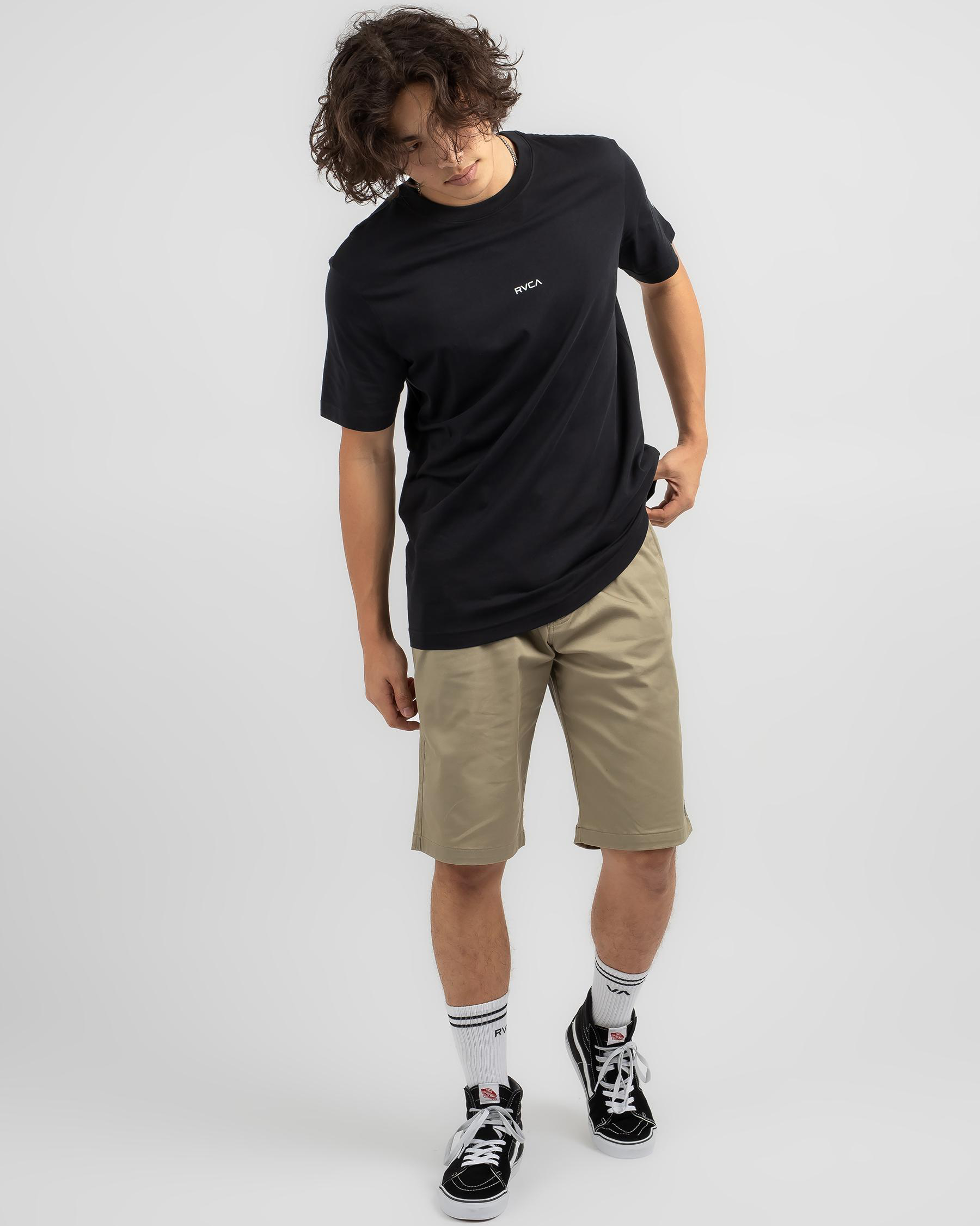 RVCA Offset T-Shirt In Rvca Black - Fast Shipping & Easy Returns - City ...