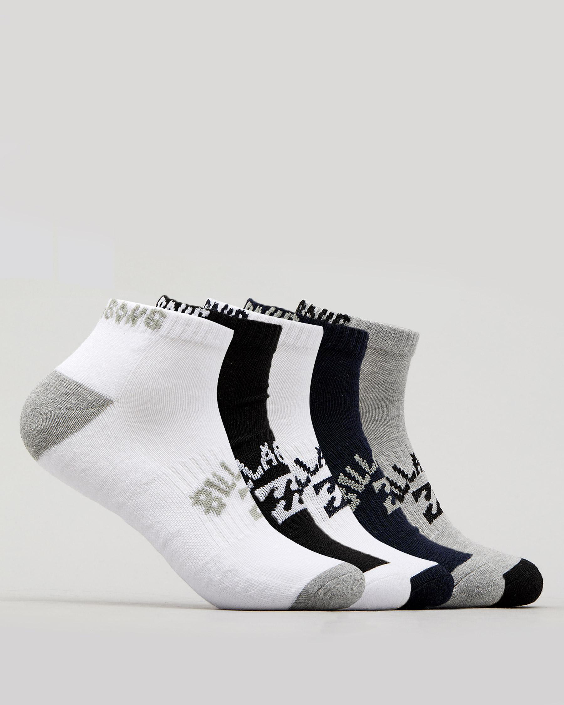 Billabong Boys' Ankle Socks 5 Pack In Mixed - Fast Shipping & Easy ...