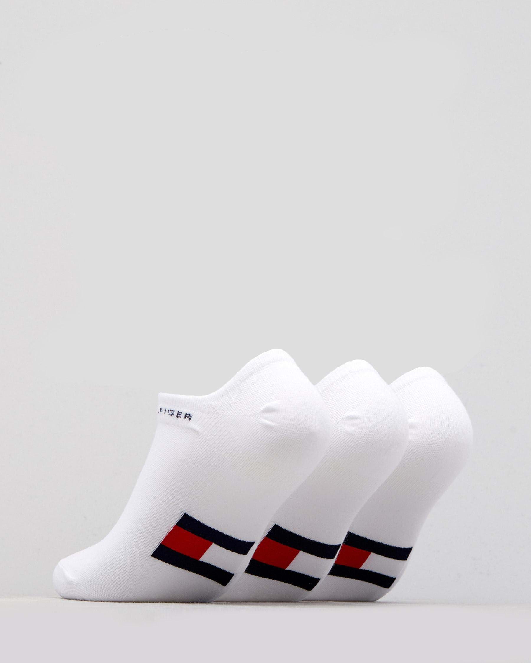 Tommy Hilfiger Womens Flag Logo Liner Sock Pack In White - Fast Shipping &  Easy Returns - City Beach Australia