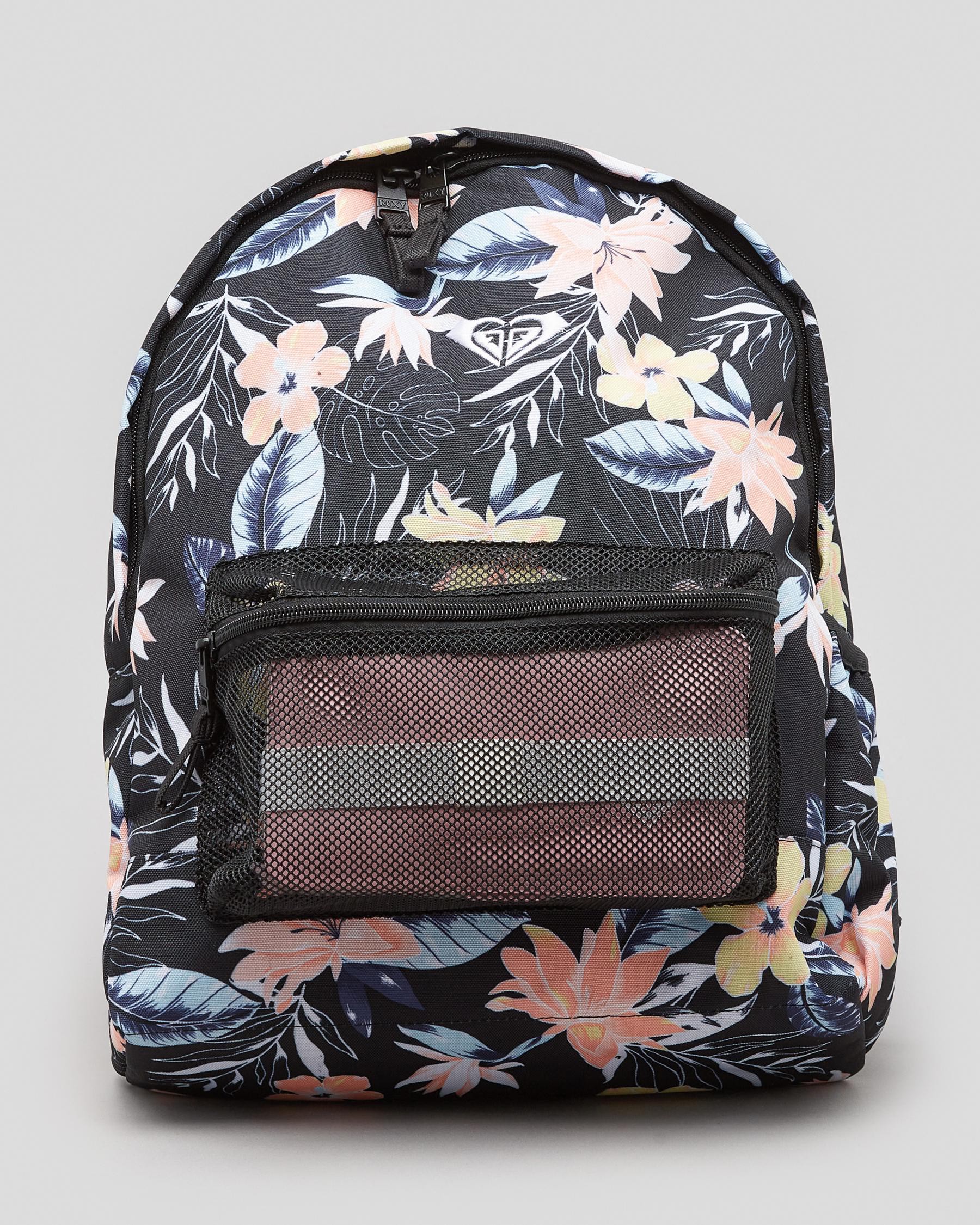 Shop Roxy Home Tour Backpack In Anthracite S Rg Tropical Breeze - Fast ...