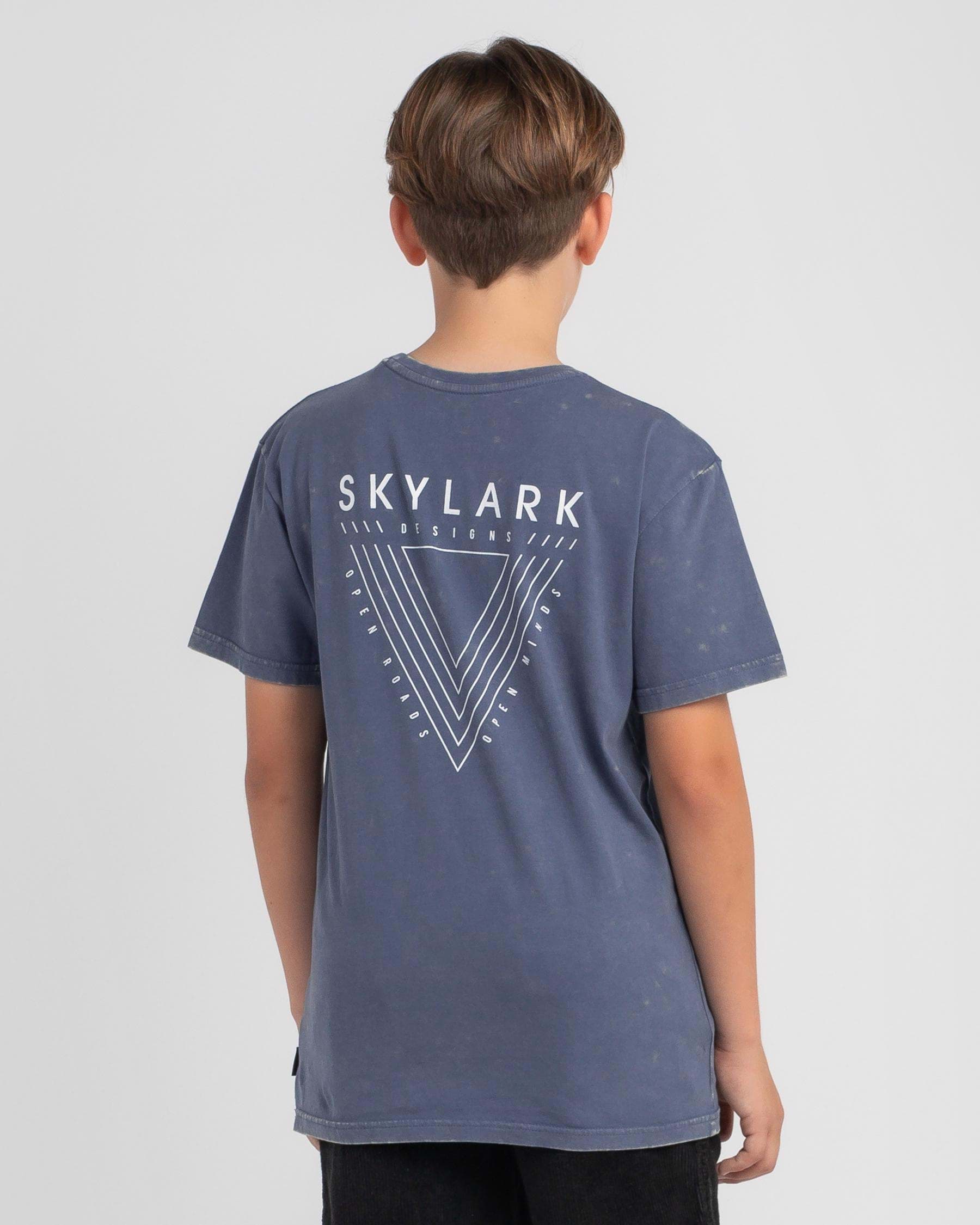 Skylark Boys' Jaded T-Shirt In Slate Blue - Fast Shipping & Easy ...