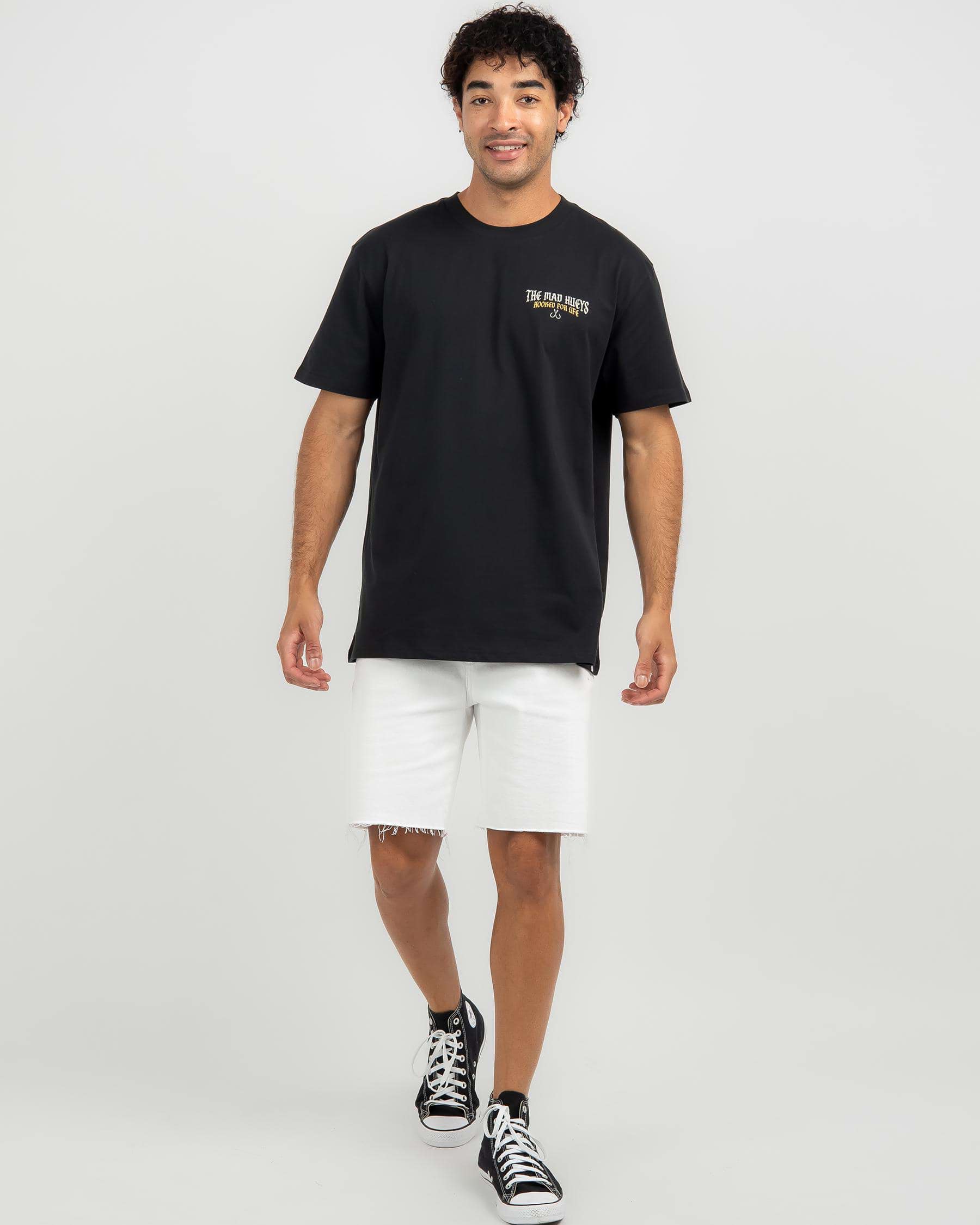 The Mad Hueys Still Hooked For Life T-Shirt In Black - FREE* Shipping & Easy  Returns - City Beach United States