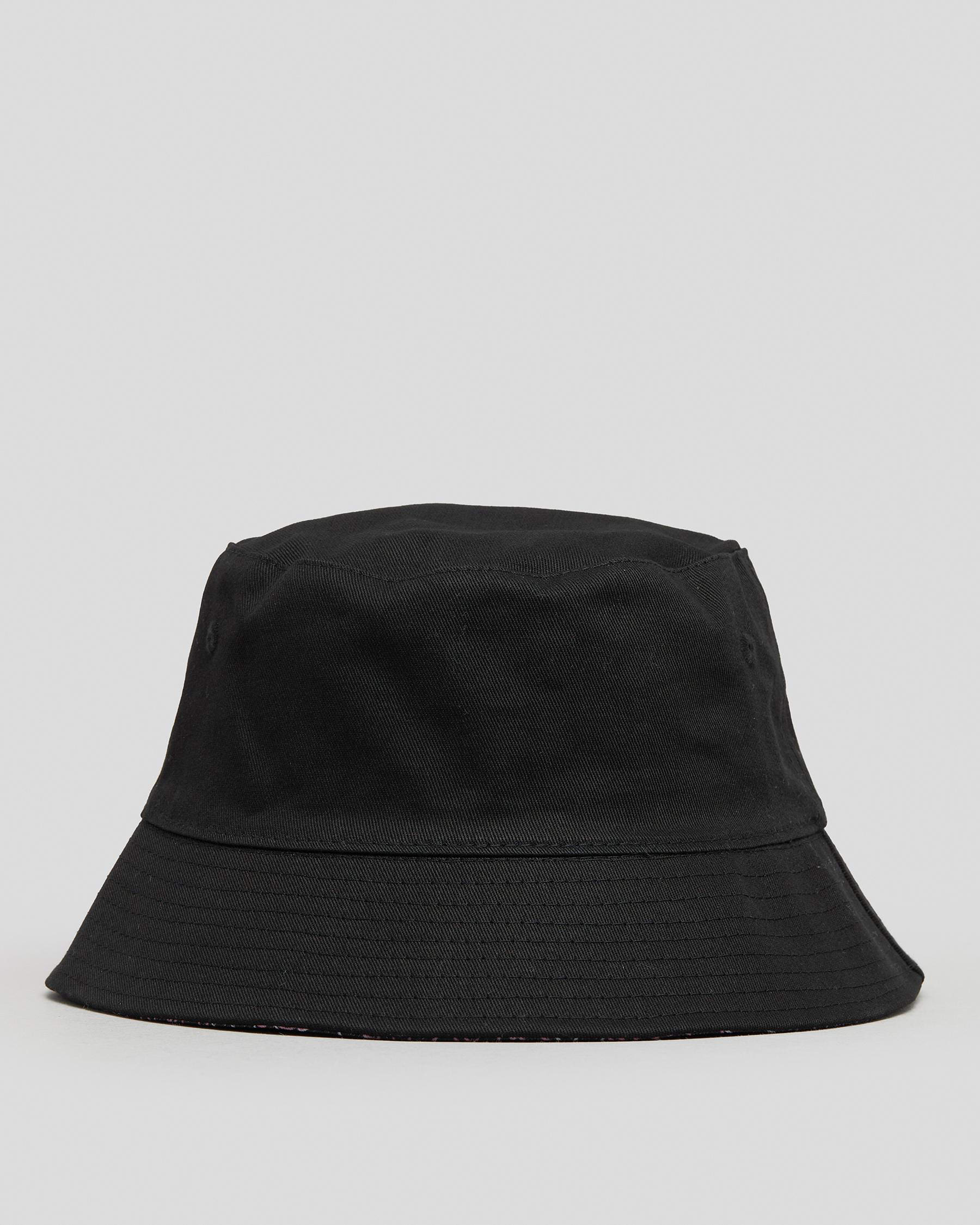 Shop Santa Cruz Botanic Repeat Bucket Hat In Black - Fast Shipping ...