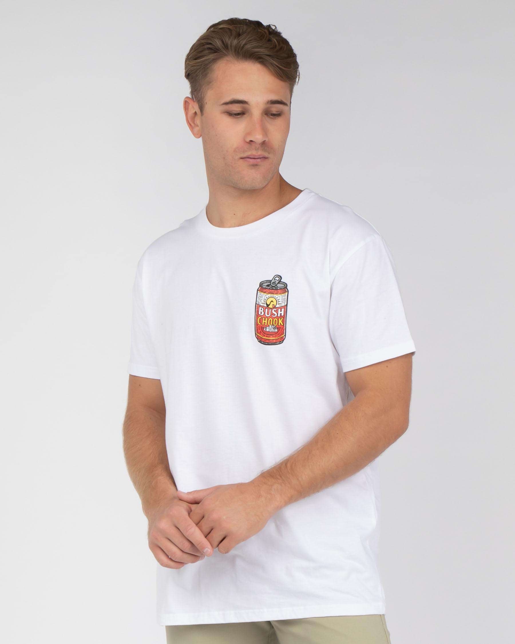 Bush Chook Chook Relief T-Shirt In White - Fast Shipping & Easy Returns ...