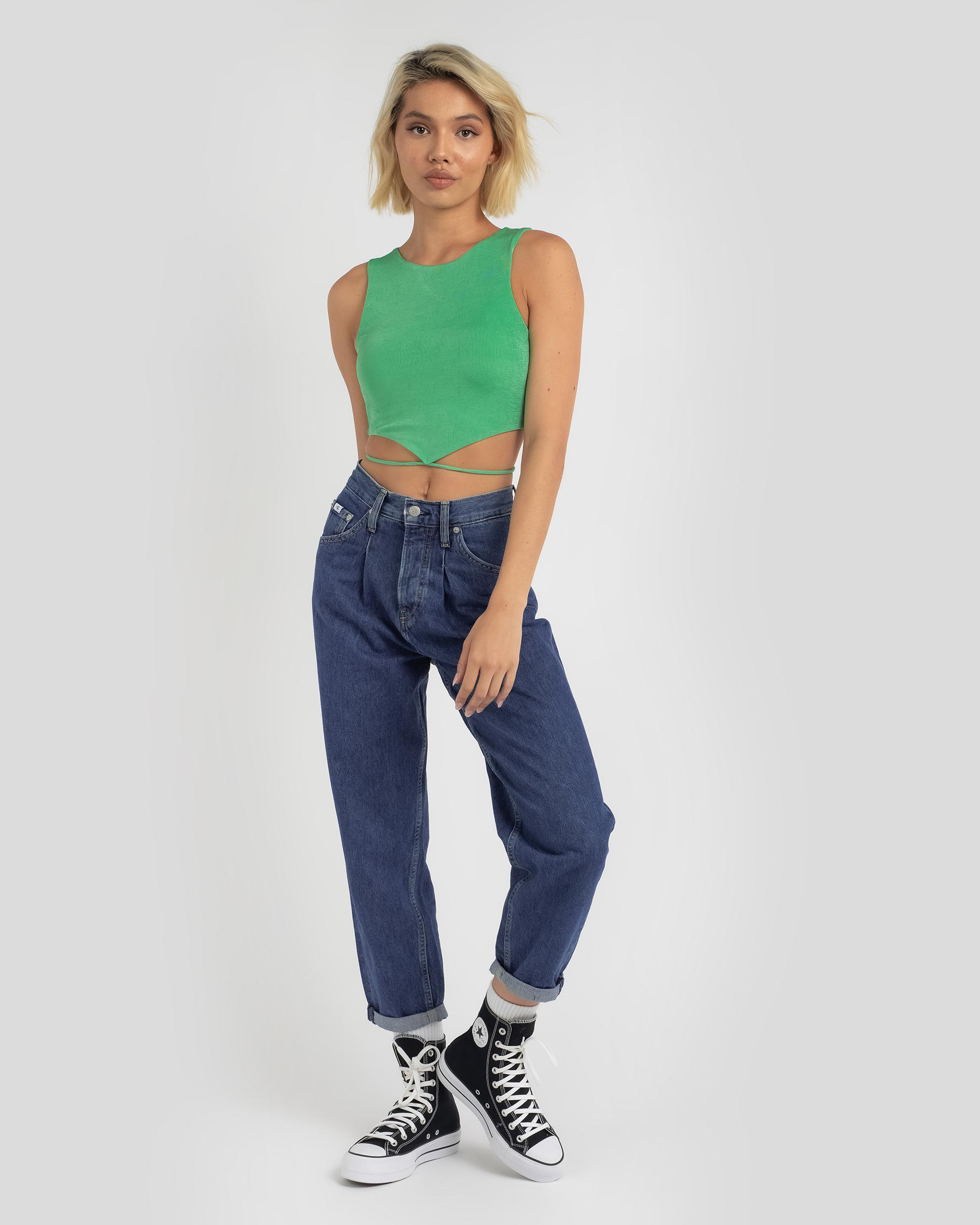 Ava And Ever Afterglow Top In Green - Fast Shipping & Easy Returns ...