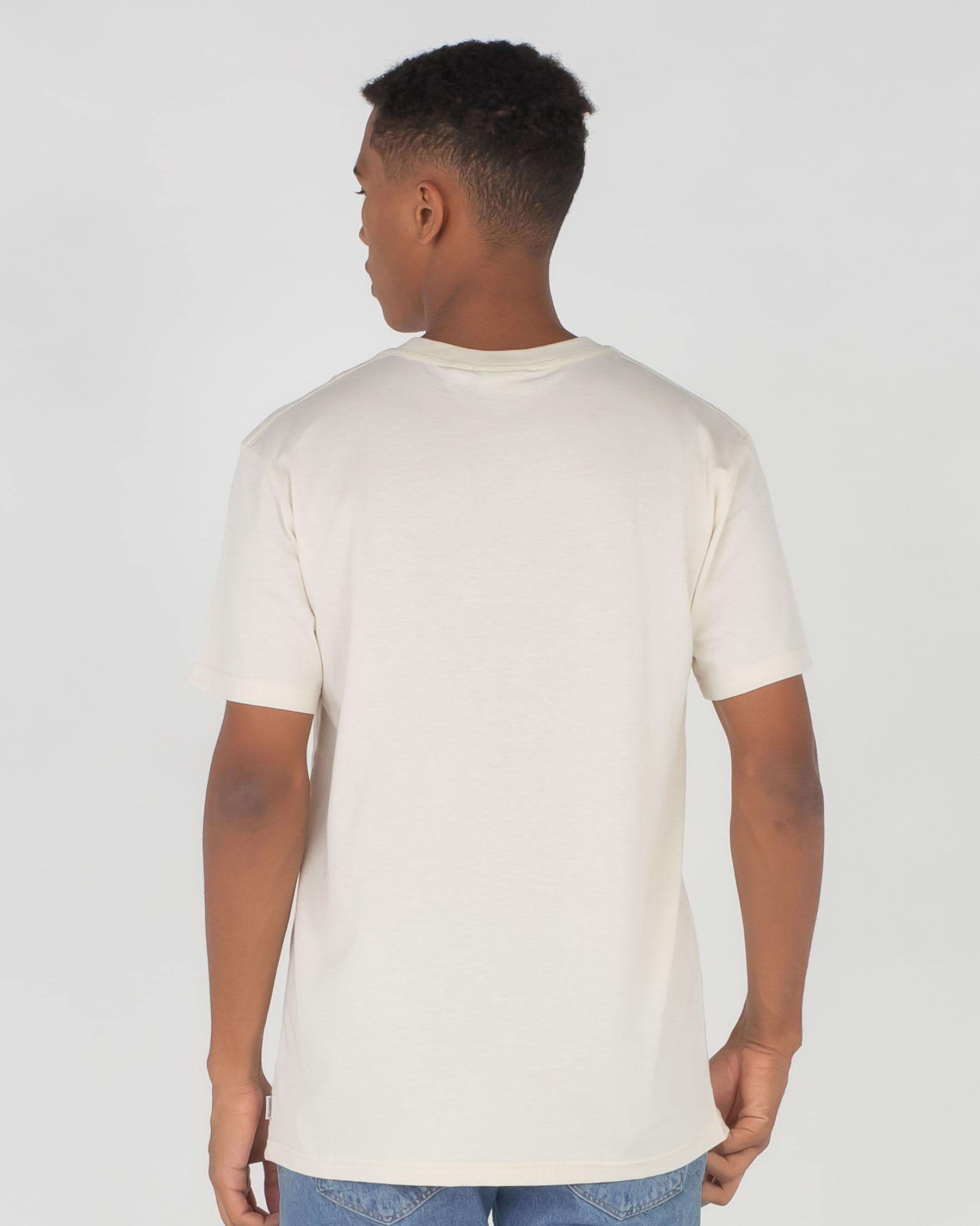 Shop Rhythm Classic Brand T-Shirt In Vintage White - Fast Shipping ...