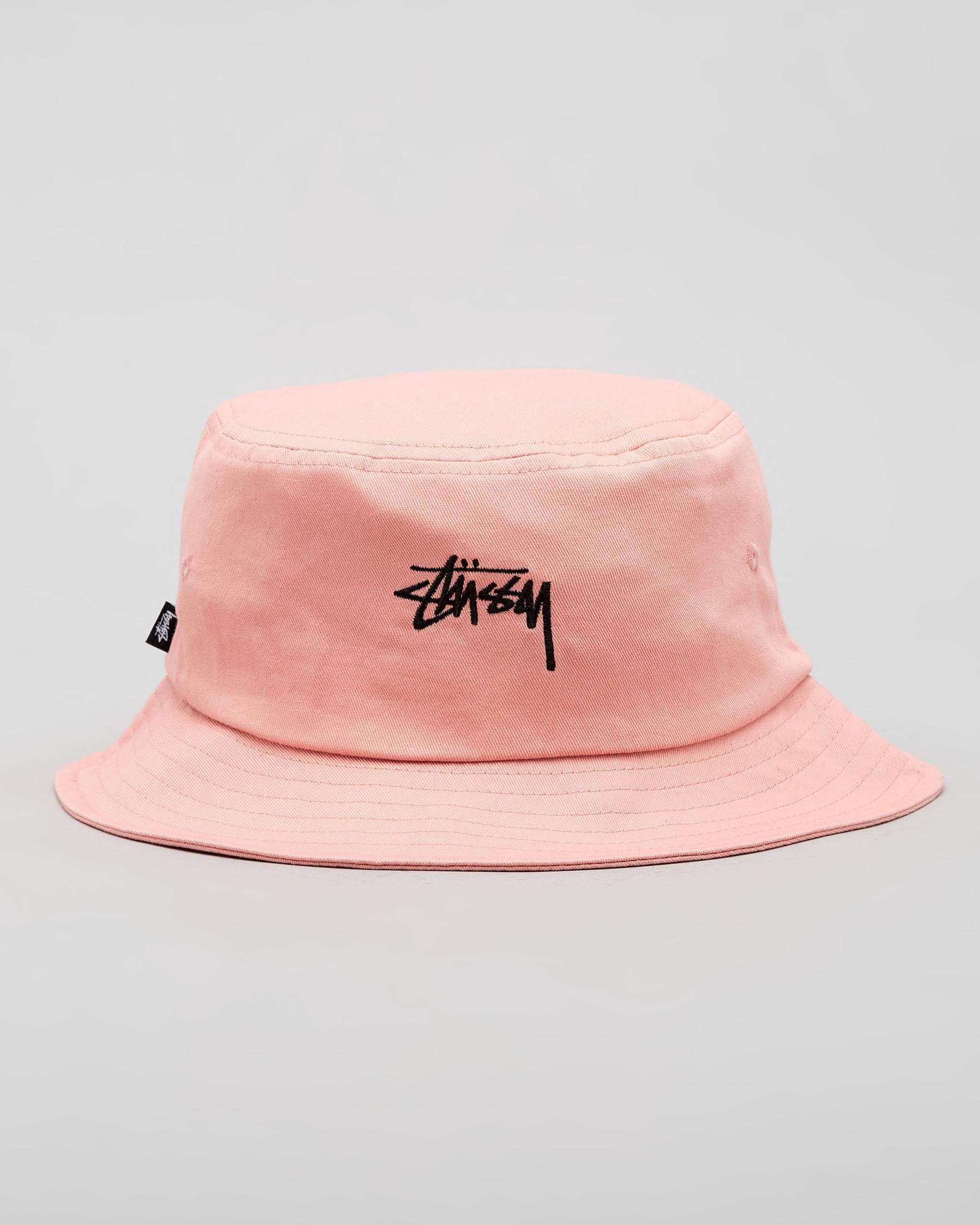 Stussy Stock Bucket Hat In Dusty Pink - Fast Shipping & Easy Returns ...