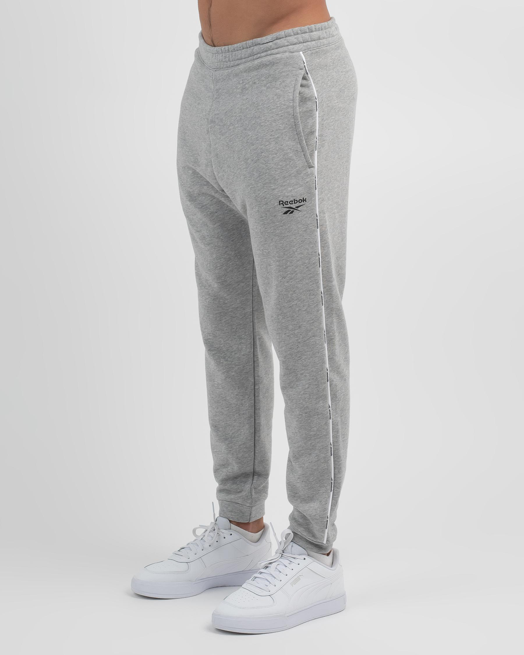 Shop Reebok WOR Piping Jogger In Medium Grey Heather - Fast Shipping ...