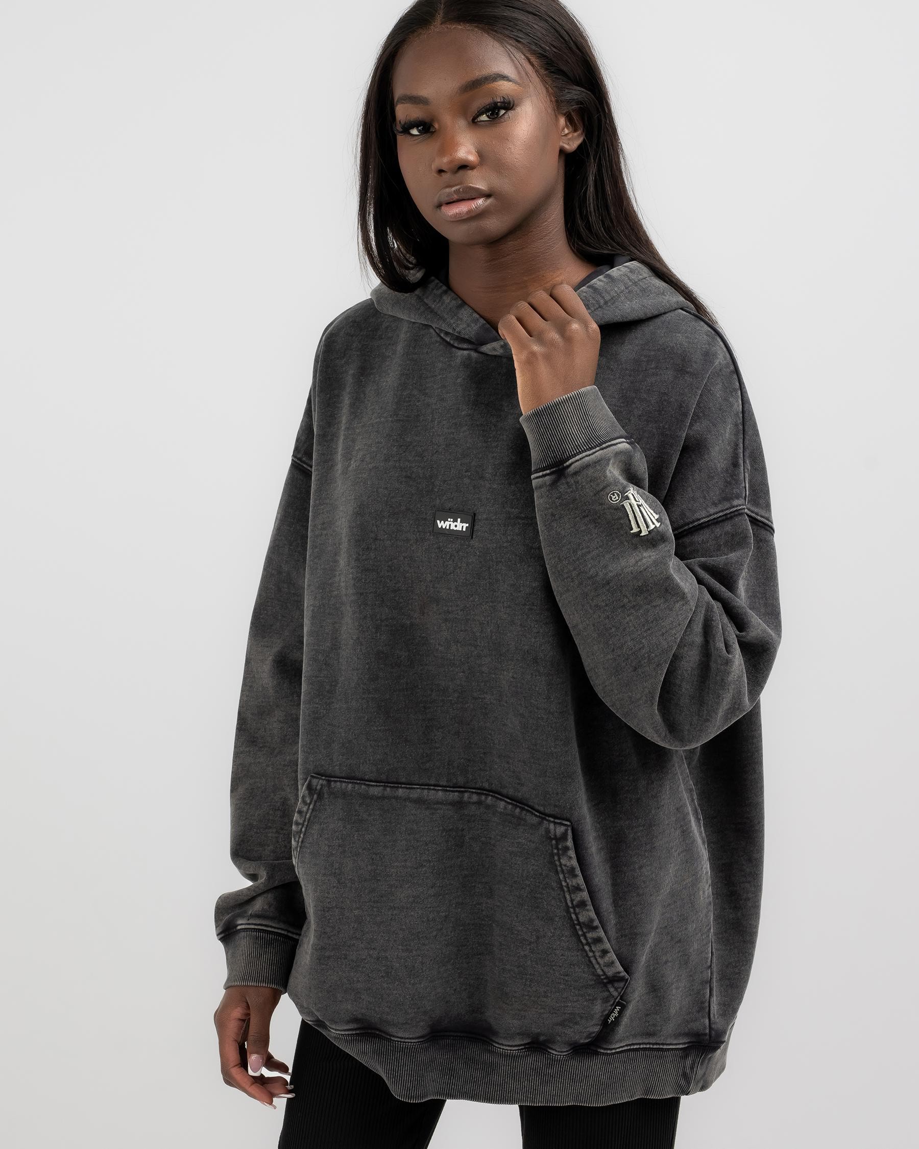 Shop Wndrr Hoxton V2 Hoodie In Washed Grey - Fast Shipping & Easy ...