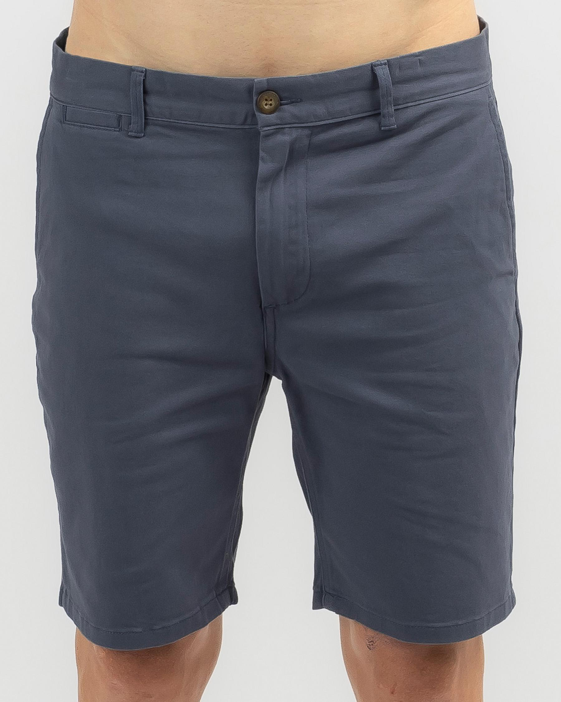 Lucid Lineup Shorts In Slate Blue - Fast Shipping & Easy Returns - City ...