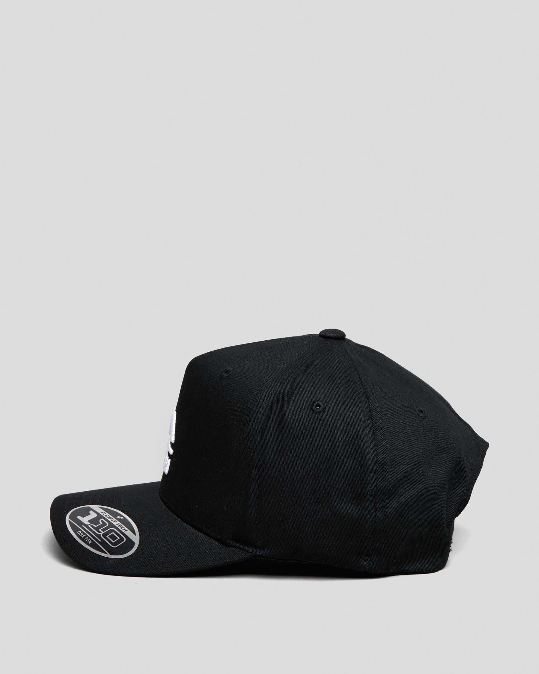 Shop RVCA Down The Line Pinched Trucker Cap In Black - Fast Shipping ...