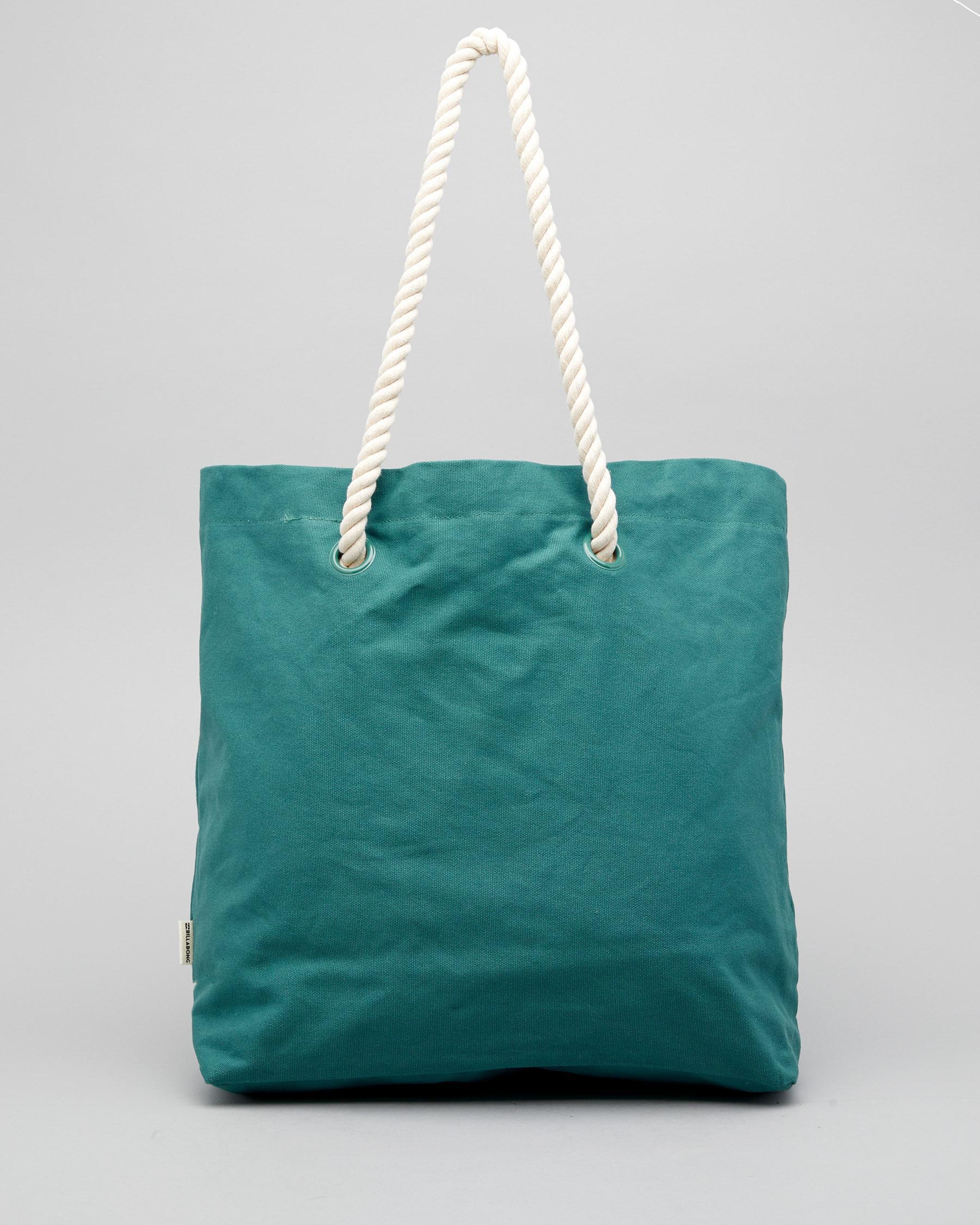 Shop Billabong Essential Beach Bag In Deep Jade - Fast Shipping & Easy ...