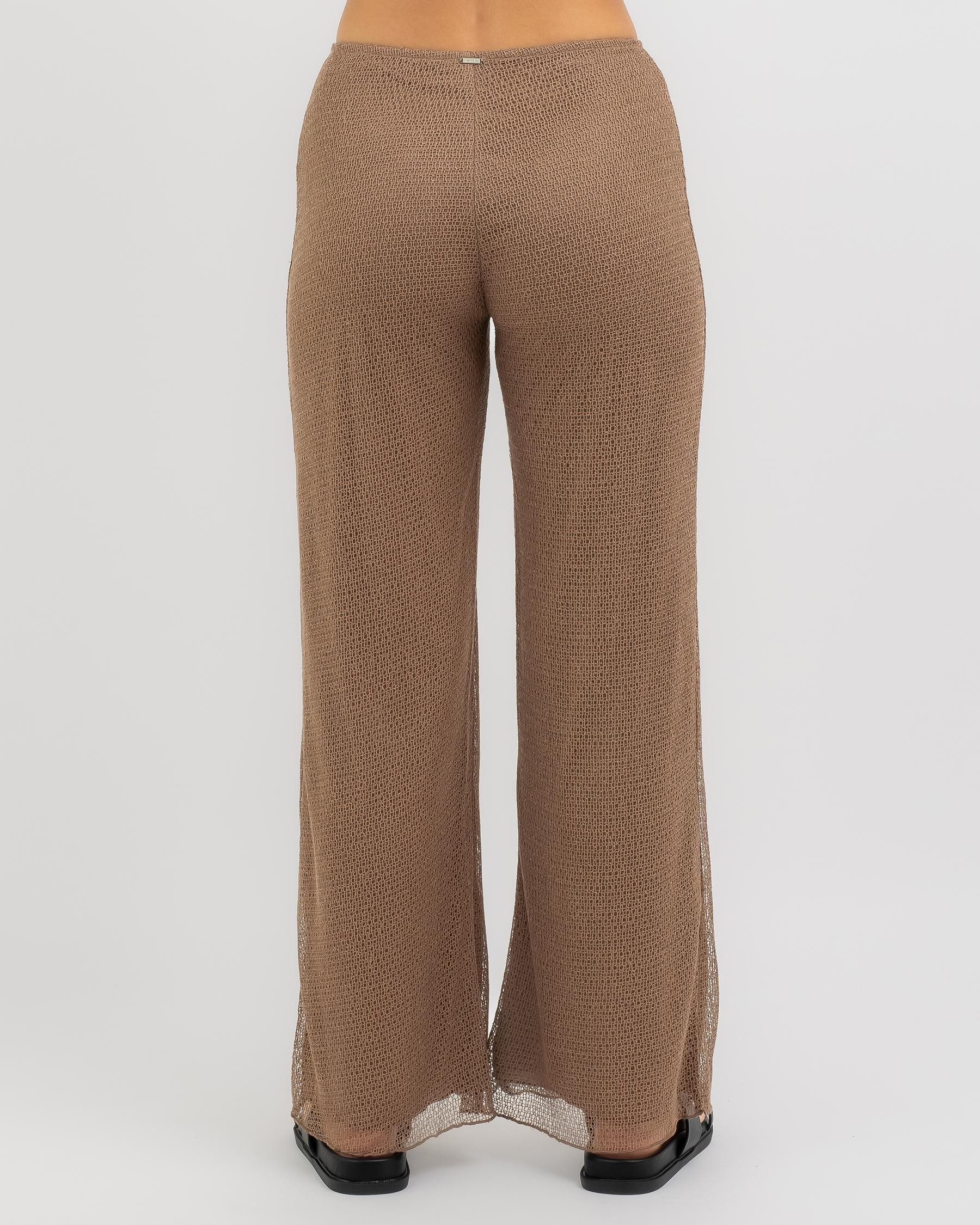 Ava And Ever Rhodes Beach Pants In Espresso - FREE* Shipping & Easy ...