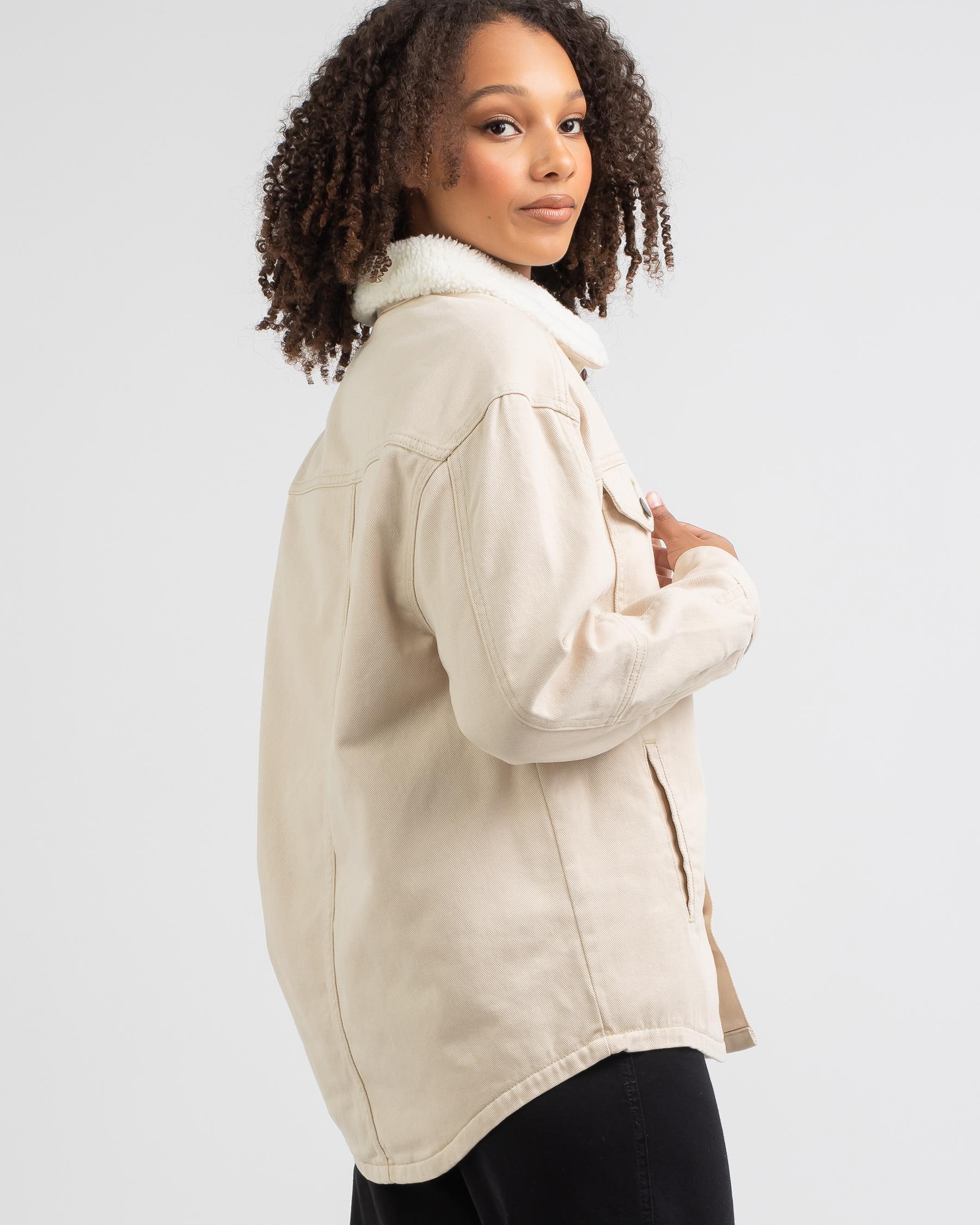 Shop Billabong Cheeky Jacket In Sandshell - Fast Shipping & Easy ...