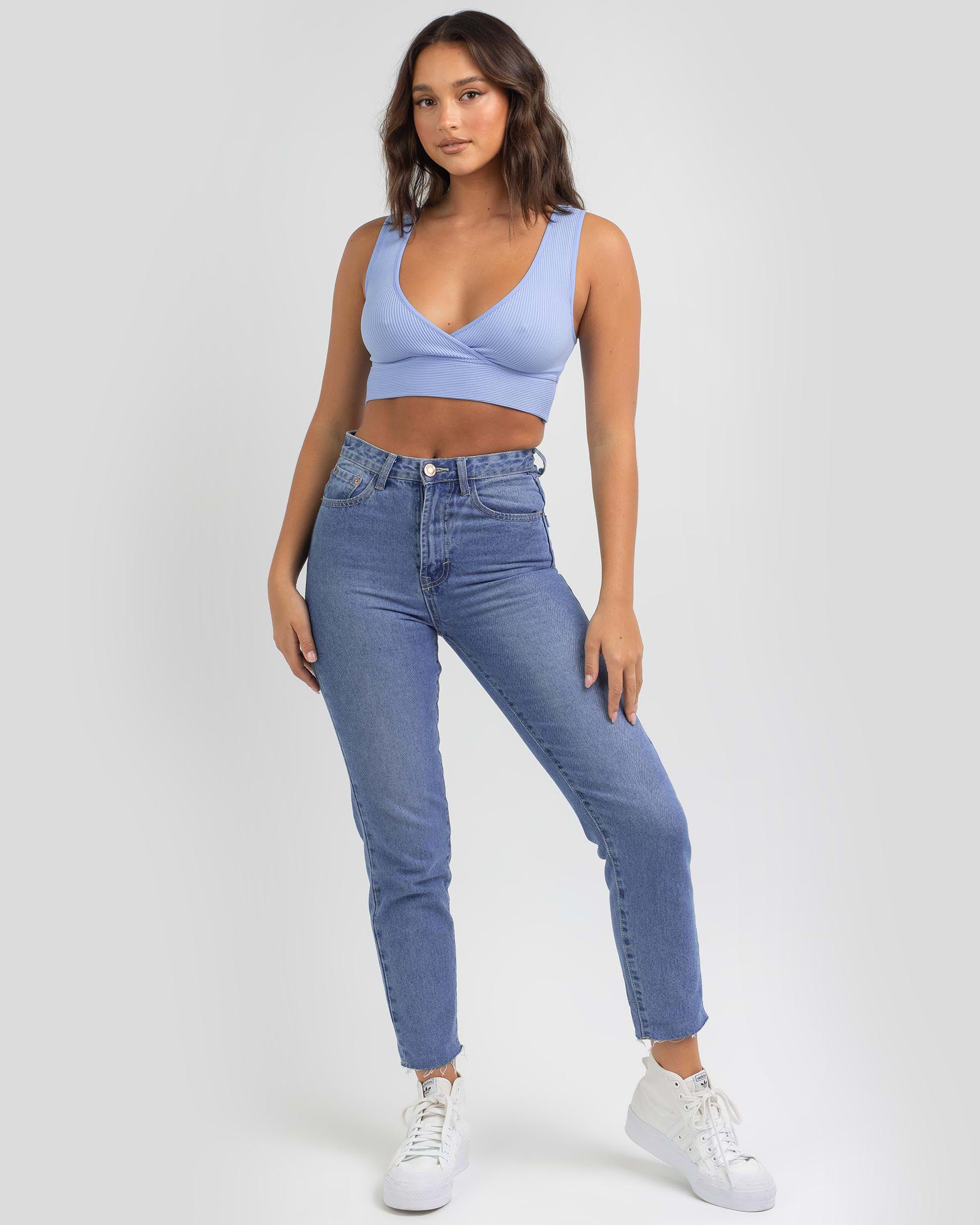Mooloola Gretchen Top In Light Blue - Fast Shipping & Easy Returns ...