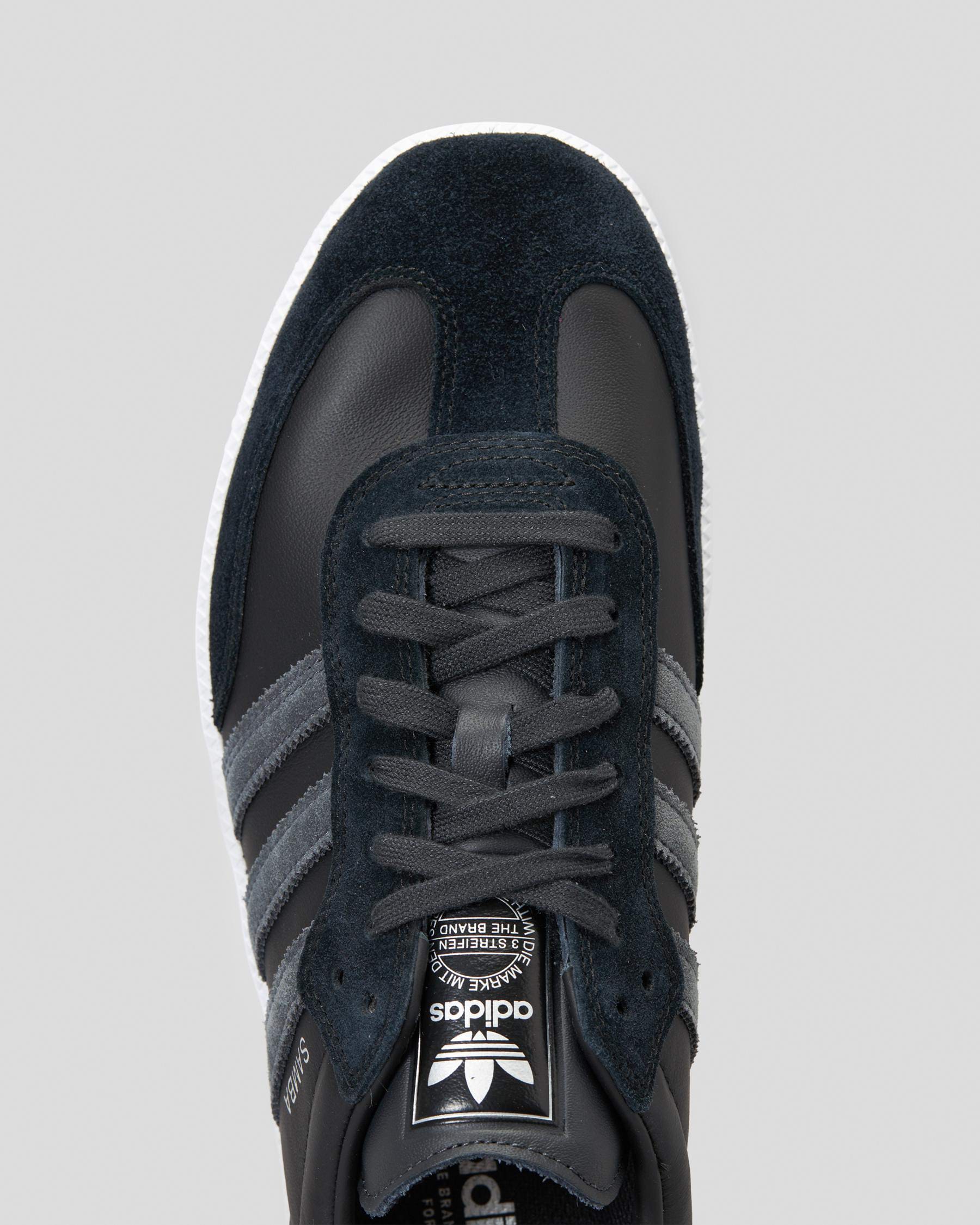 Adidas Samba Adv Shoes In Core Black/carbon/silver - FREE