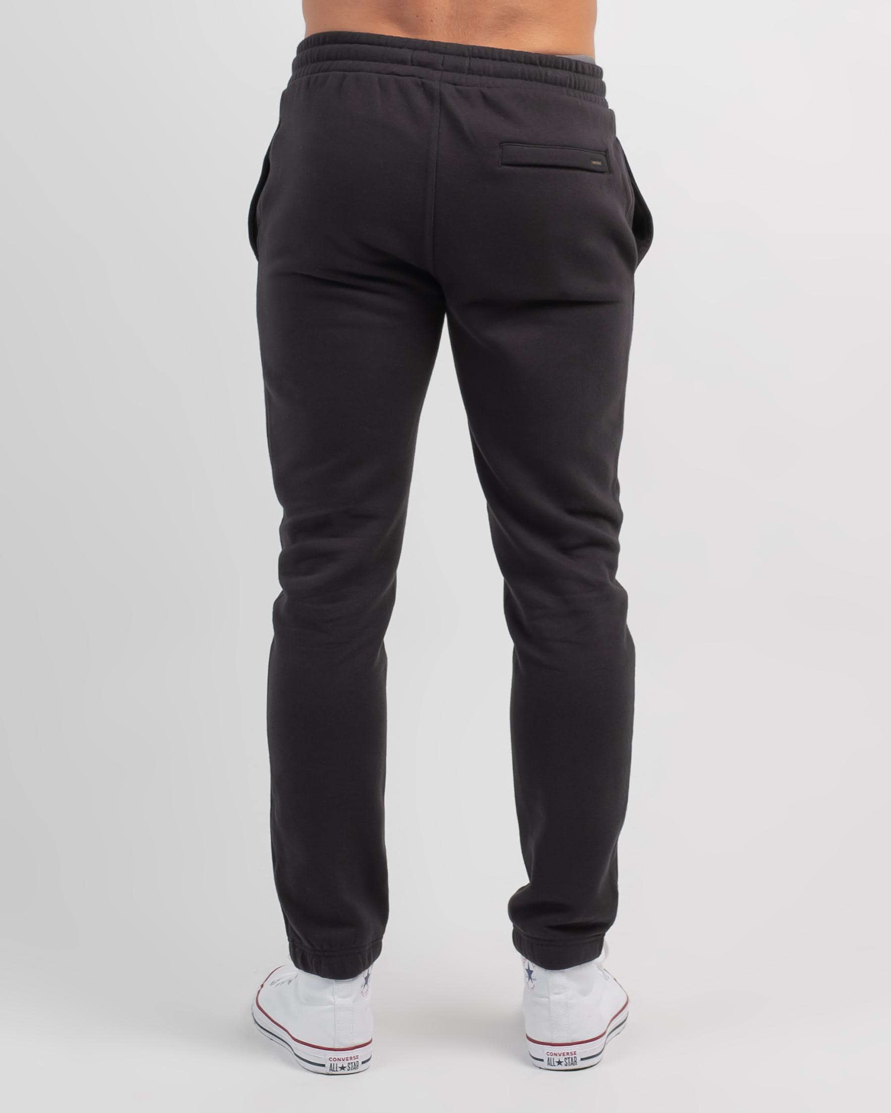 Shop Rip Curl Fade Out Icon Track Pants In Washed Black - Fast Shipping ...