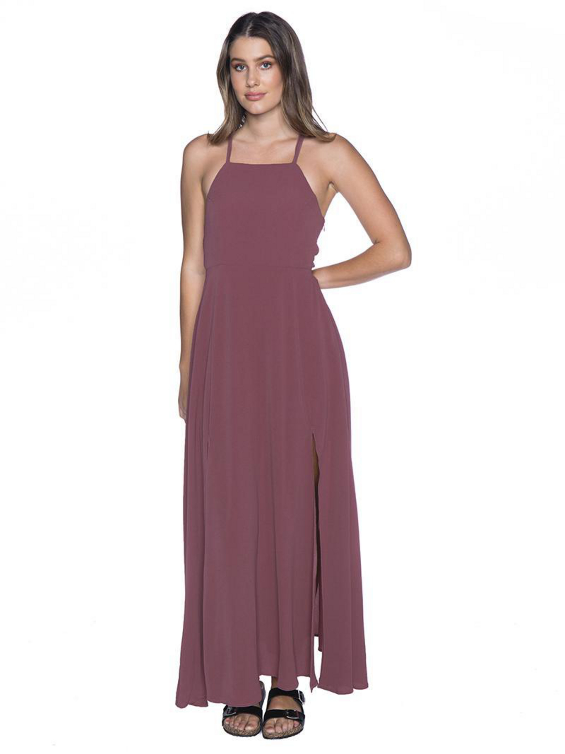 Mooloola Melissa Maxi Dress In Rose Clay Fast Shipping Easy