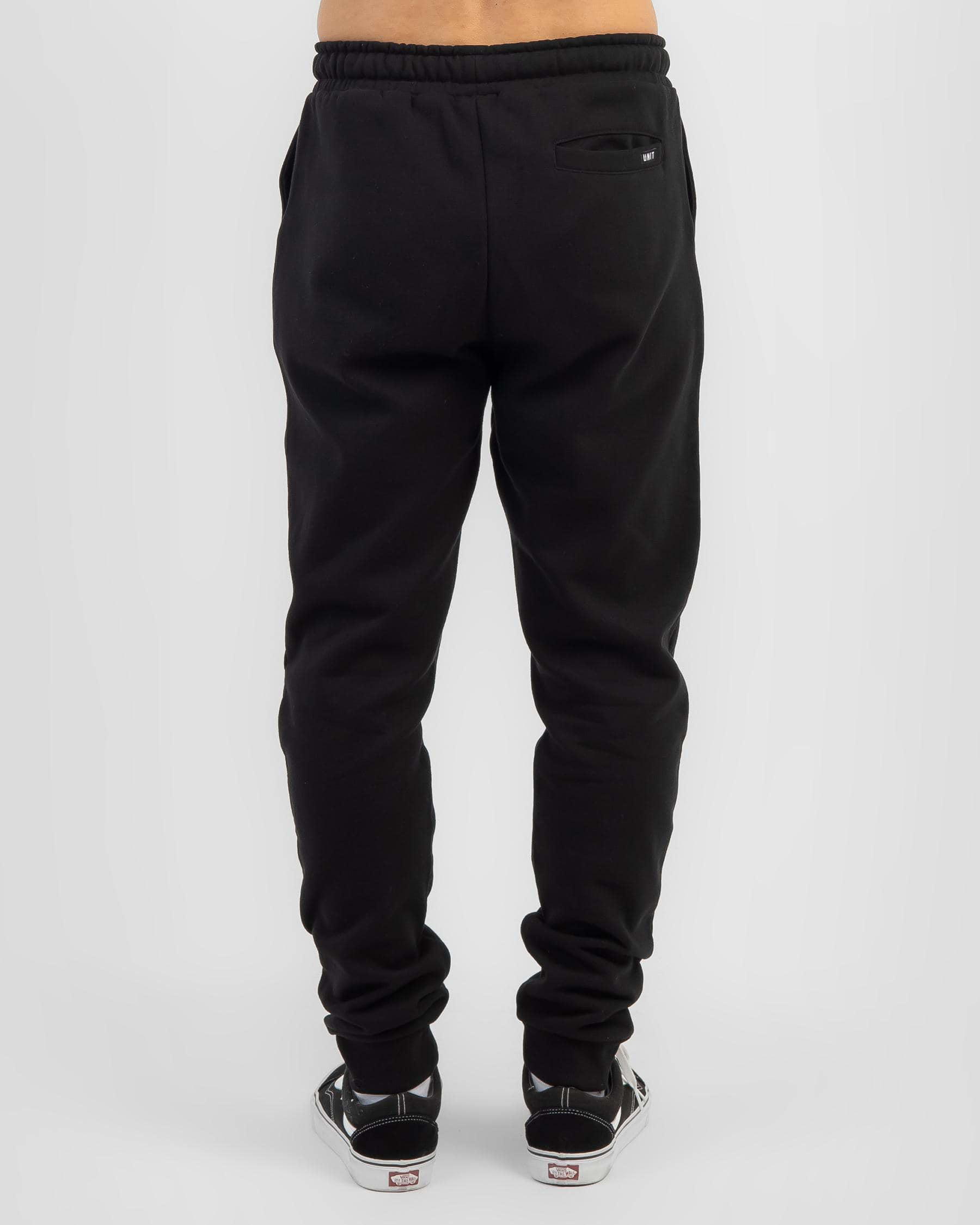 Shop Unit Stack Track Pants In Black - Fast Shipping & Easy Returns ...