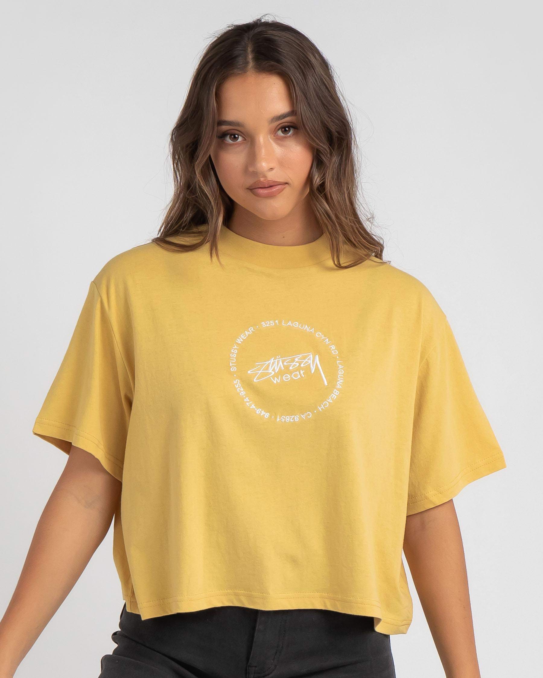 Shop Stussy Laguna T-Shirt In Butter - Fast Shipping & Easy Returns ...